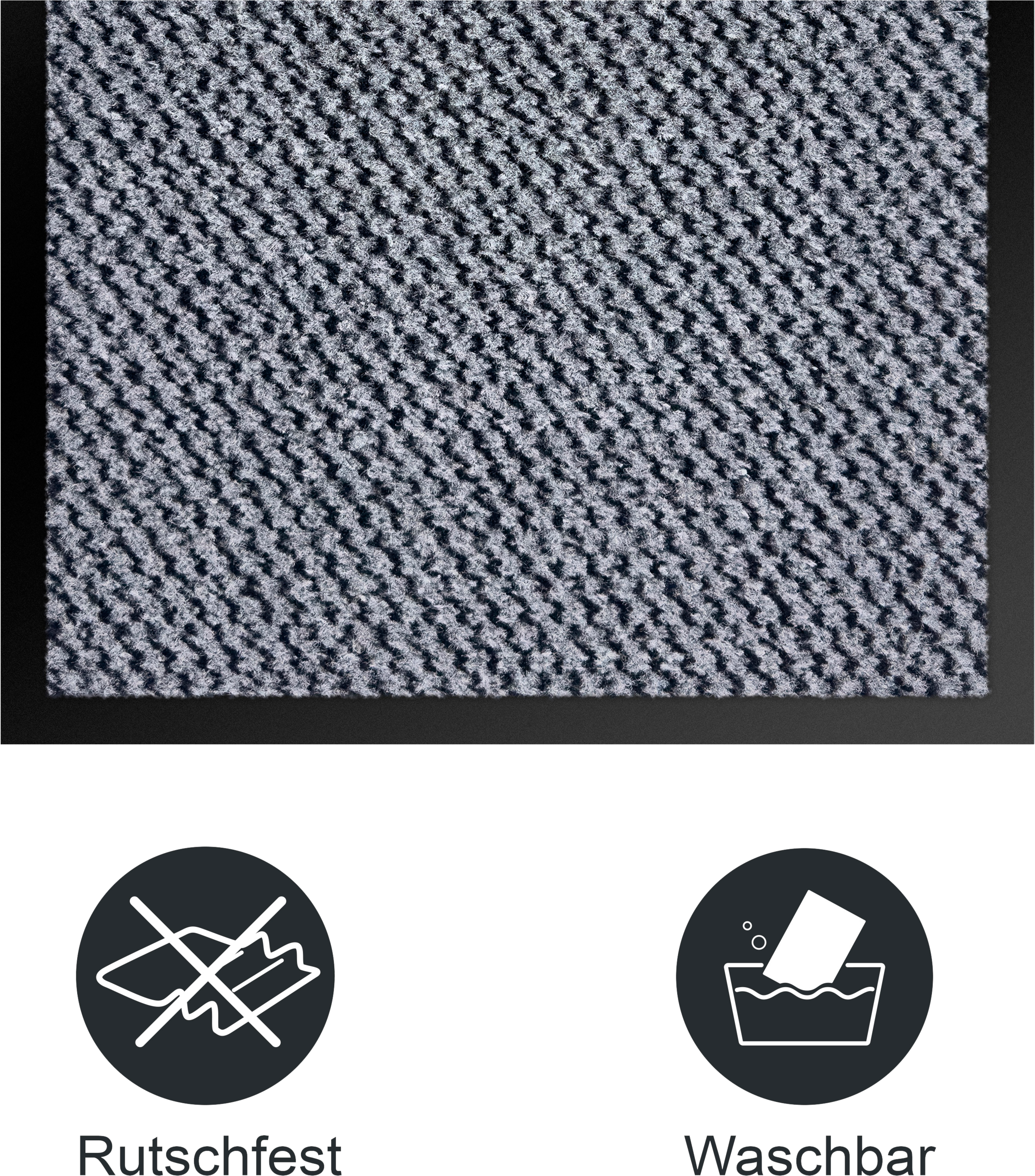 Thumbnail - OTTO home Fußmatte "Tarron, Schmutzfangmatte Indoor, für Hausflur und Eingangsbereiche" rechteckig 5 mm Höhe Eingangsmat...