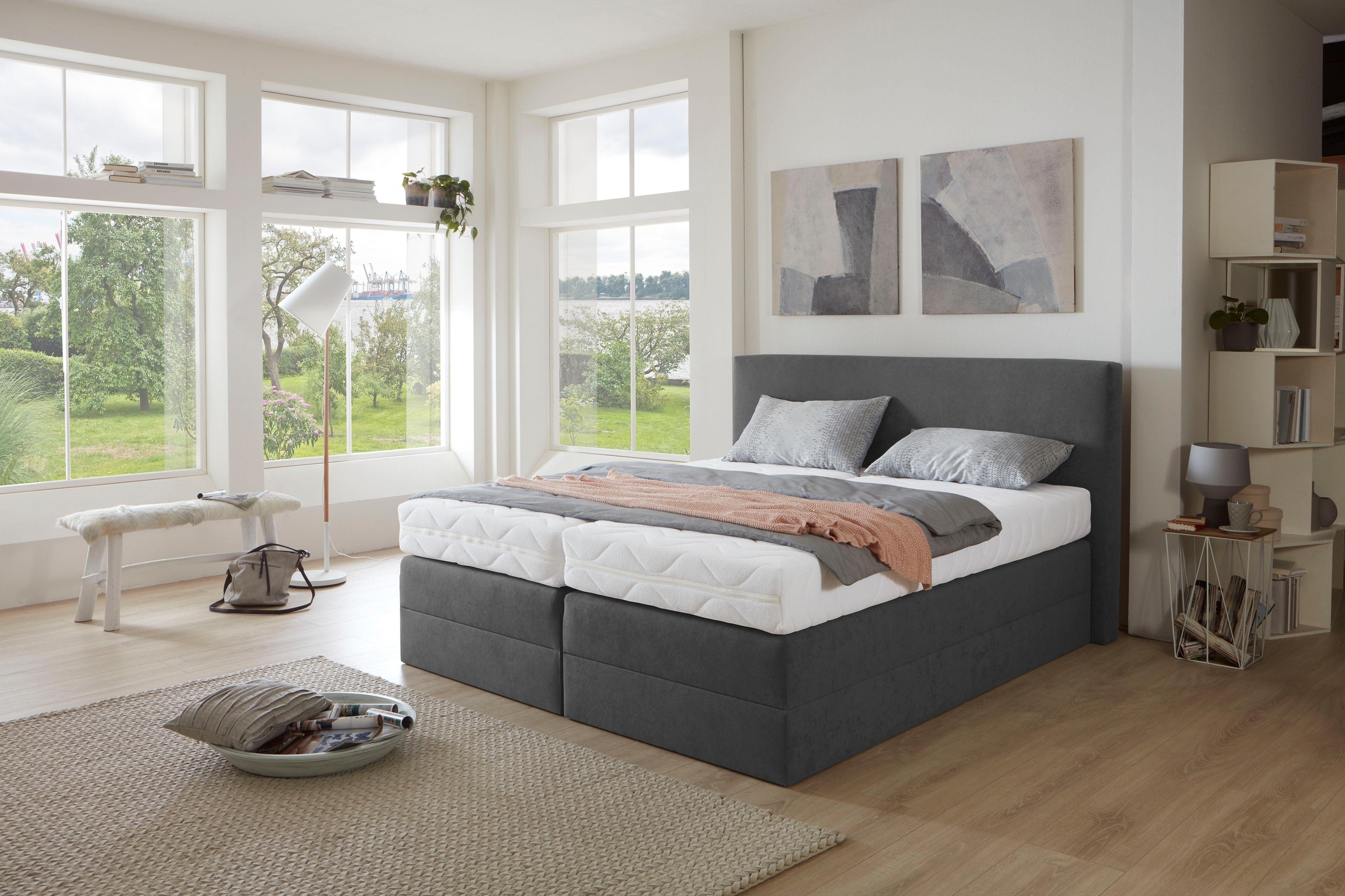 Westfalia Schlafkomfort Boxspringbett wahlweise mit Kaltschaum-Topper günstig online kaufen