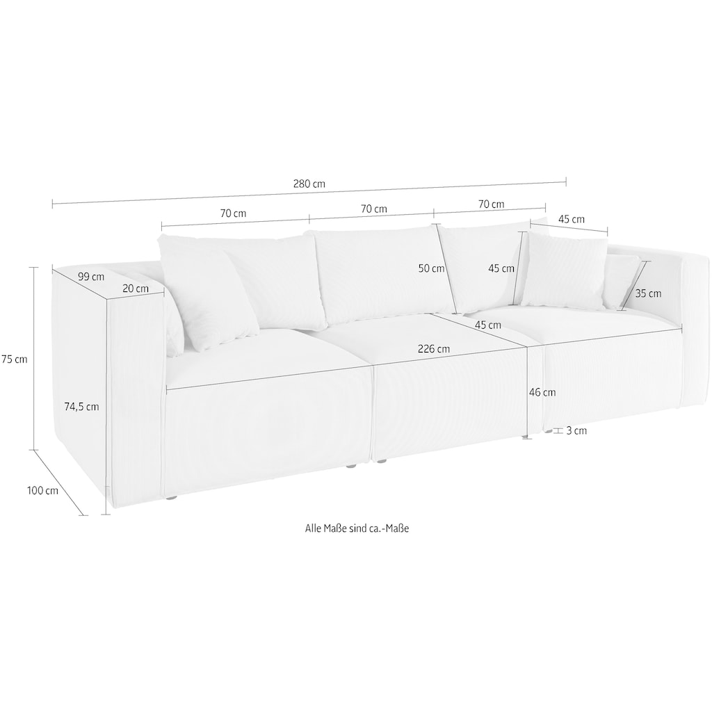 Guido Maria Kretschmer Home&Living 3-Sitzer »Comfine«