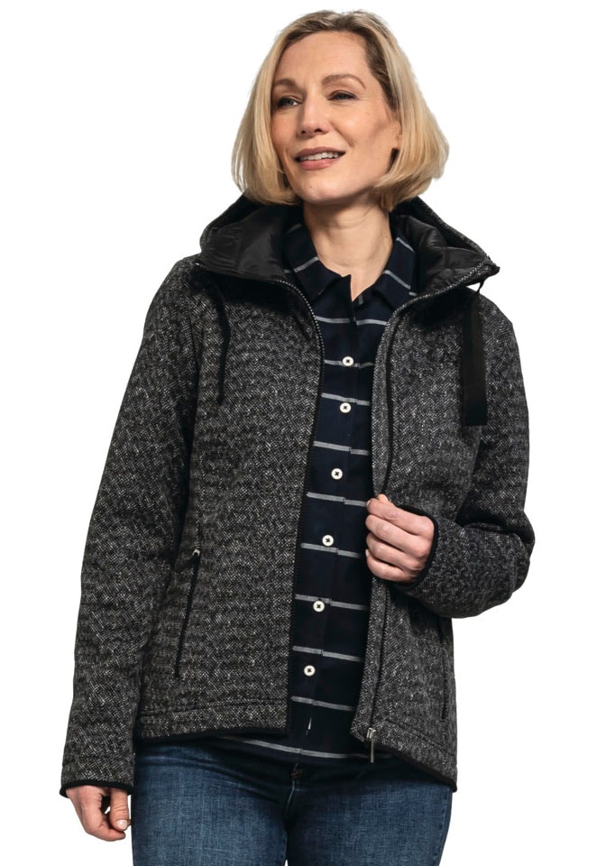 Schöffel Fleecejacke "Fleece Hoody Aurora L", mit Kapuze