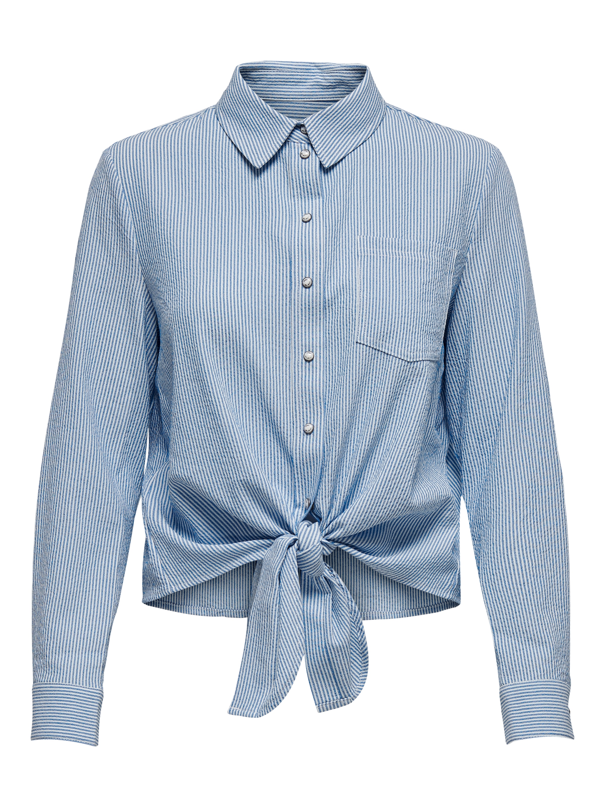 ONLY Hemdbluse »ONLLECEY LS KNOT SHIRT NOOS WVN«