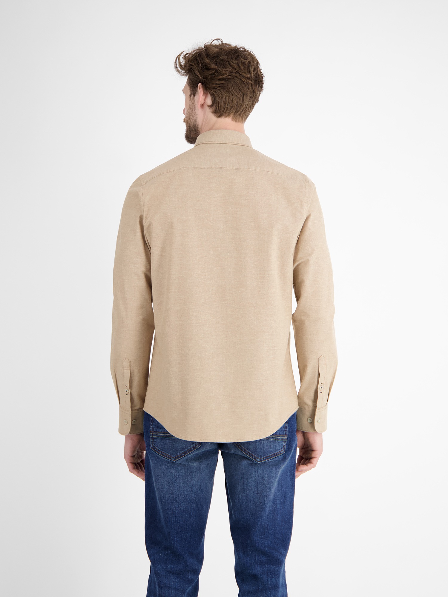 LERROS Langarmhemd "Oxfordhemd mit Stretchanteil" günstig online kaufen