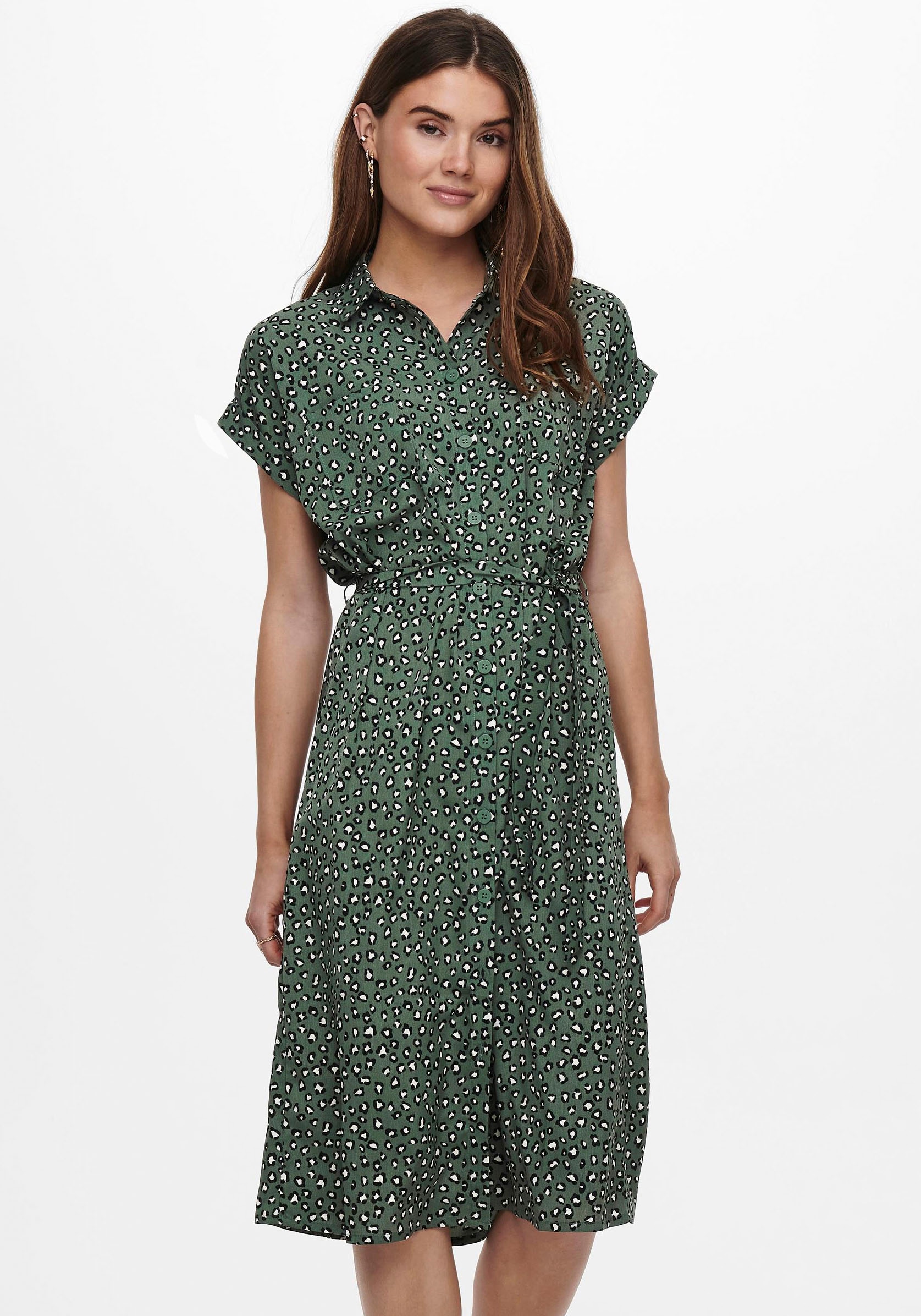 ONLY Hemdblusenkleid "ONLHANNOVER S/S SHIRT DRESS NOOS WVN", Sommerkleid günstig online kaufen