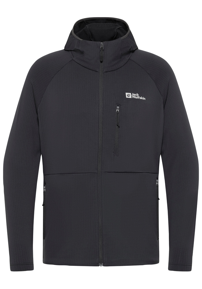 Jack Wolfskin Fleecejacke »KOLBENBERG HOODED FZ M«, mit Kapuze