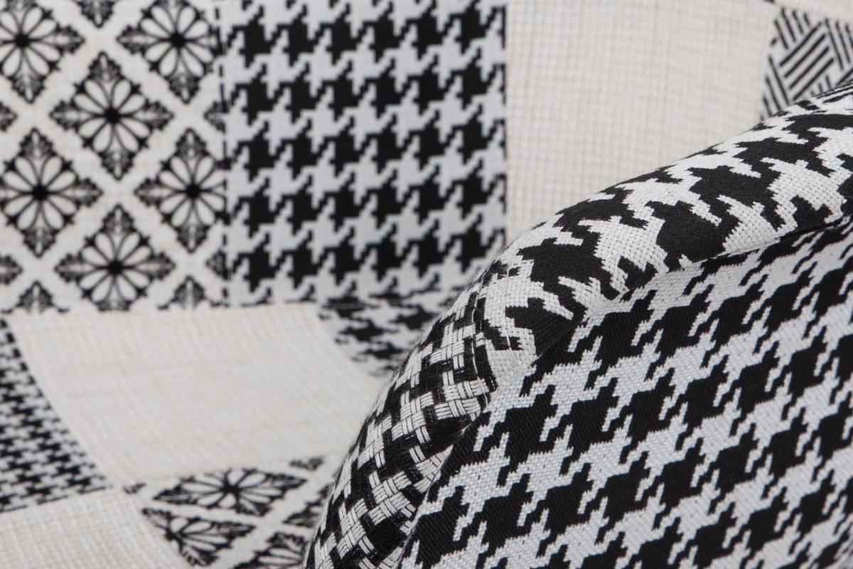 Kayoom Polsterstuhl »Stuhl Dave 110 2er-Set Multi, bequemer Stuhl mit Patchwork-Muster«, (Set), 2 St., stilvoll, elegant, elegante Naturholzbeine, attraktive Farbkombination