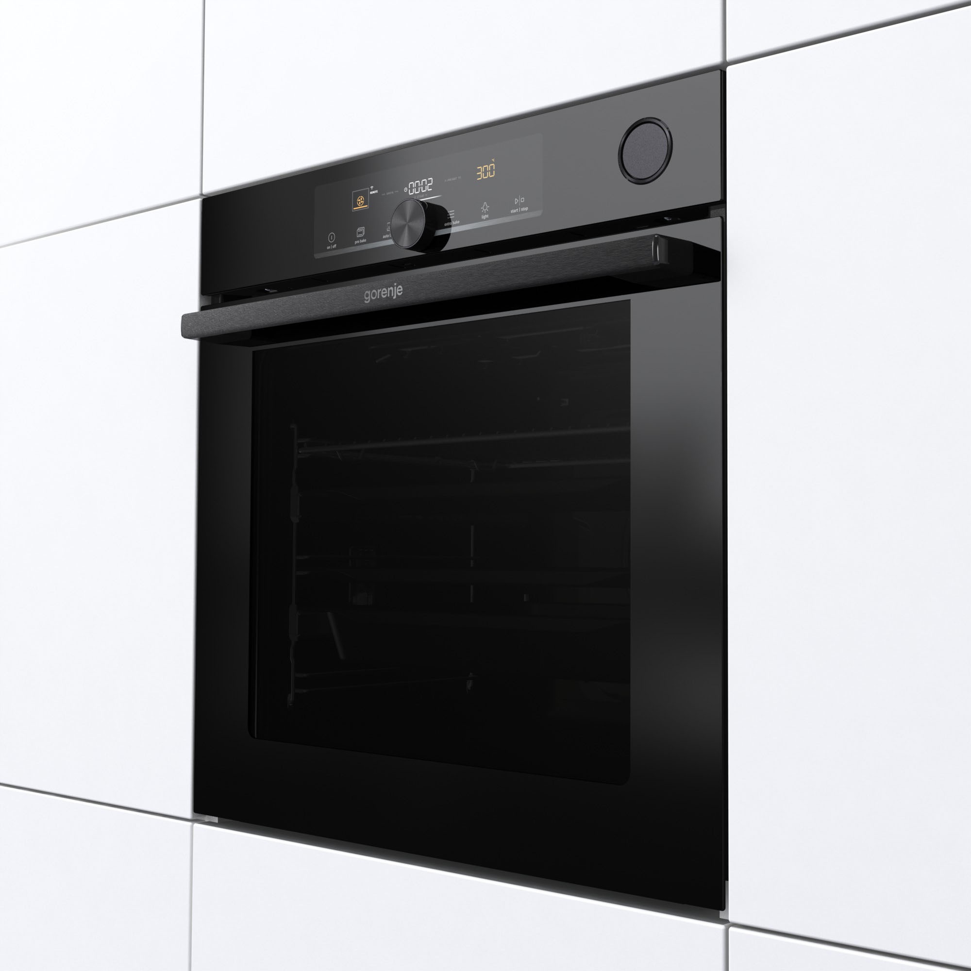 GORENJE Backofen "BSA6747A04BGWI", mit 2-fach-Teleskopauszug, AirFry-Funktion