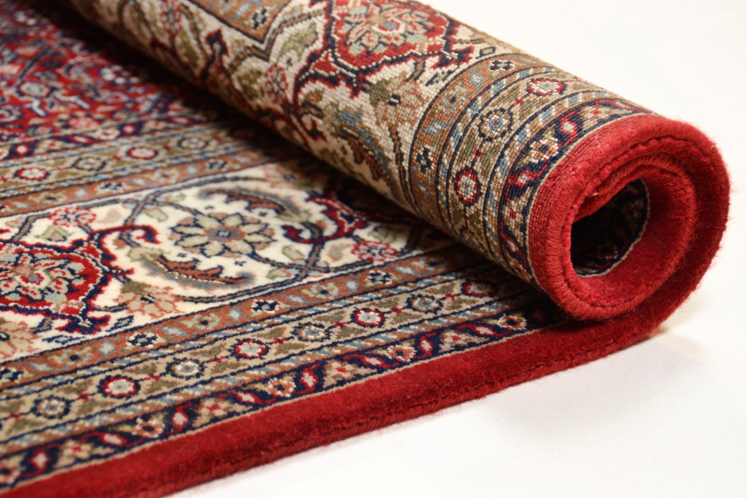 Thumbnail - THEKO Orientteppich "Sirsa Seta Bidjar" rechteckig 12 mm Höhe handgeknüpft, Material: 80% Wolle, 20% Seide, mit Fransen