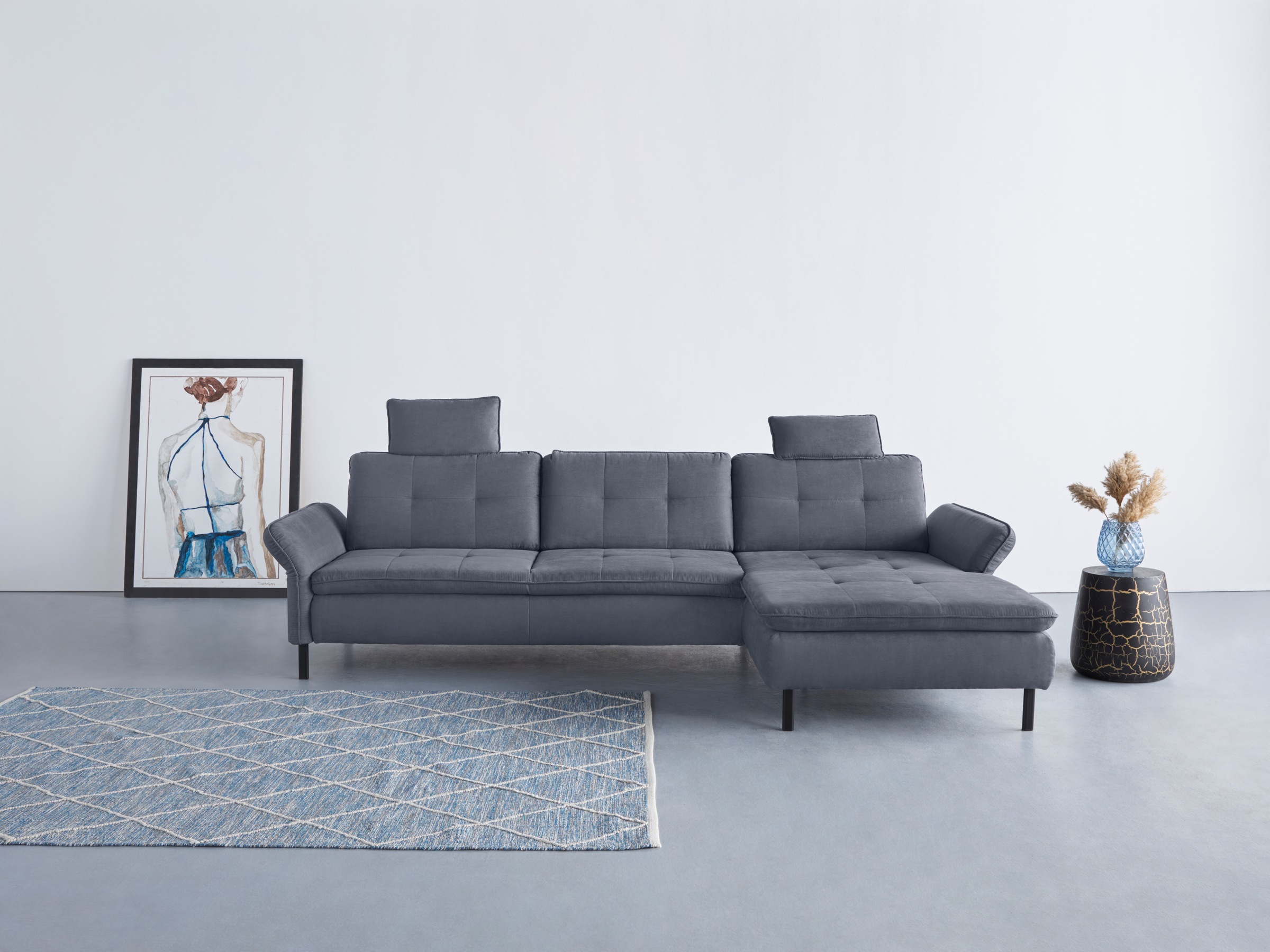 OTTO home Ecksofa "Birkholm L-Form" Armlehnverstellung, auch in Easy Clean Bezug - mit Wasser zu reinigen