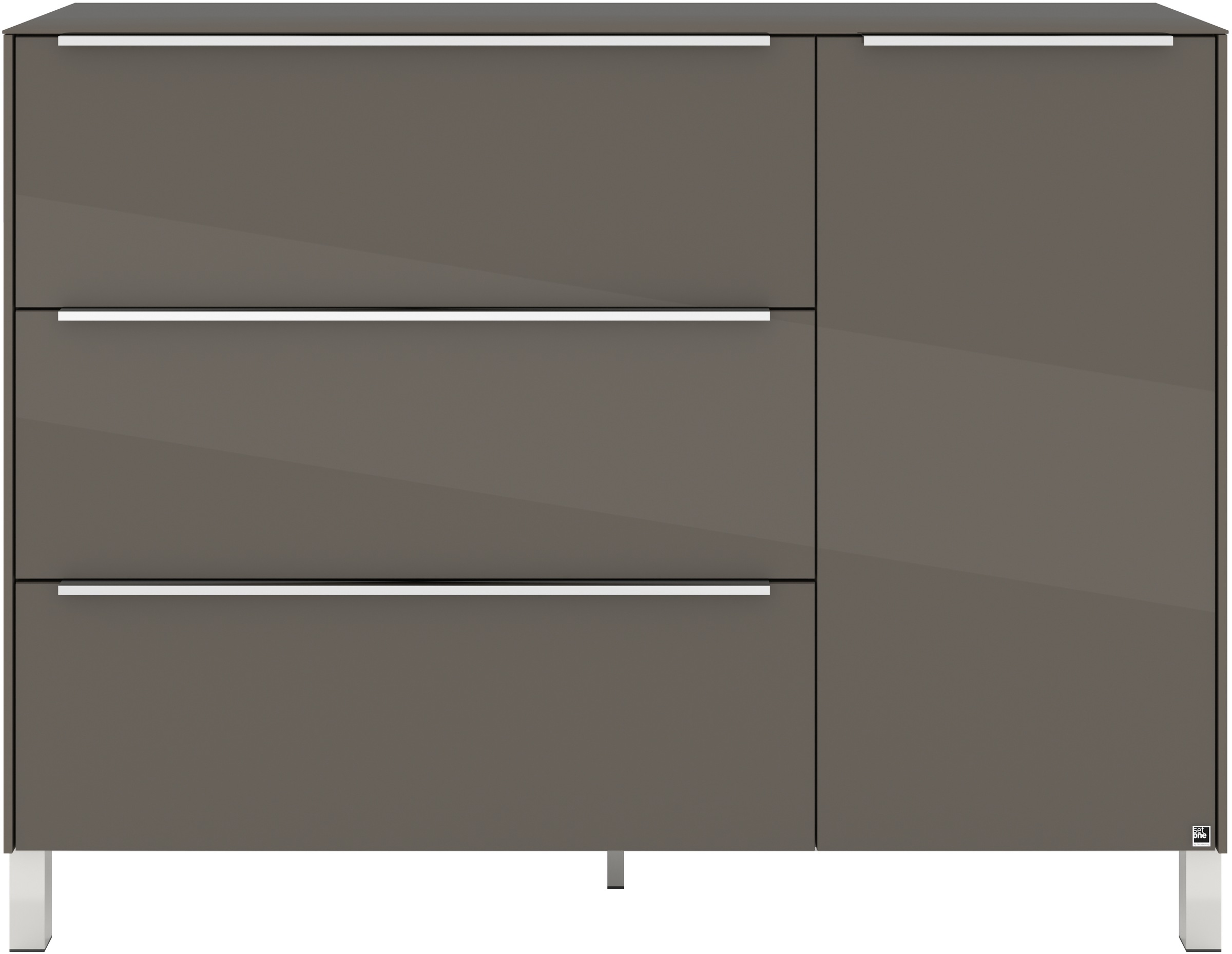 set one by Musterring Sideboard »Reno« 1 Stk. tlg. Mit Vierkantfuß in diversen Farben, 106 cm Höhe & Farbauswahl