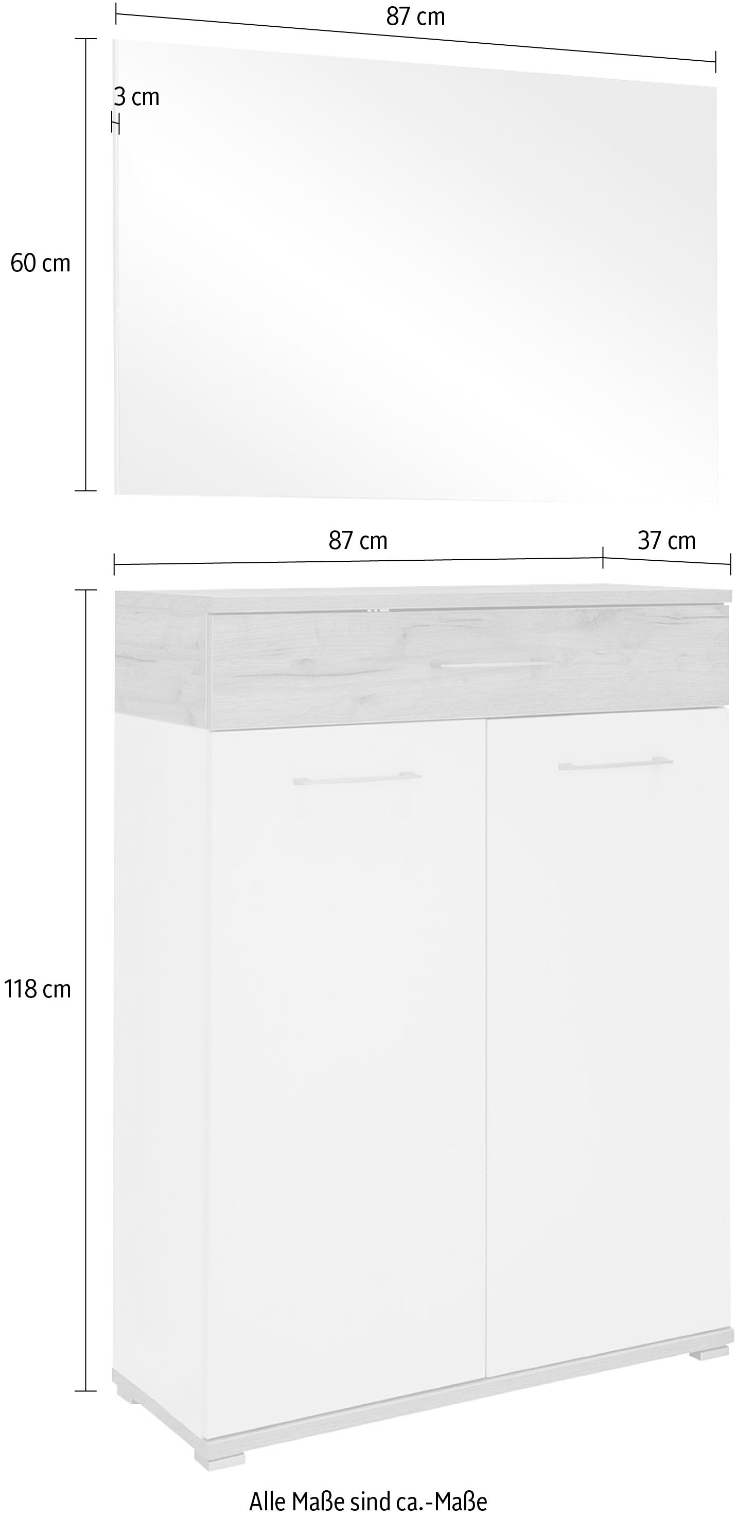 GERMANIA Garderoben-Set »GW-Topix«, (Set, 2 St.), Türen mit Soft-Close-Funktion