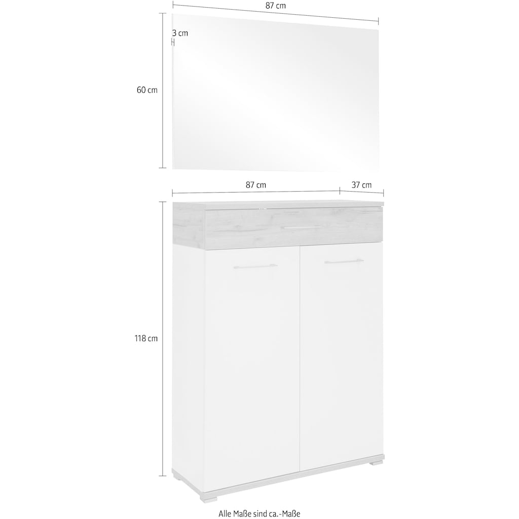 GERMANIA Garderoben-Set »GW-Topix«, (Set, 2 St.)