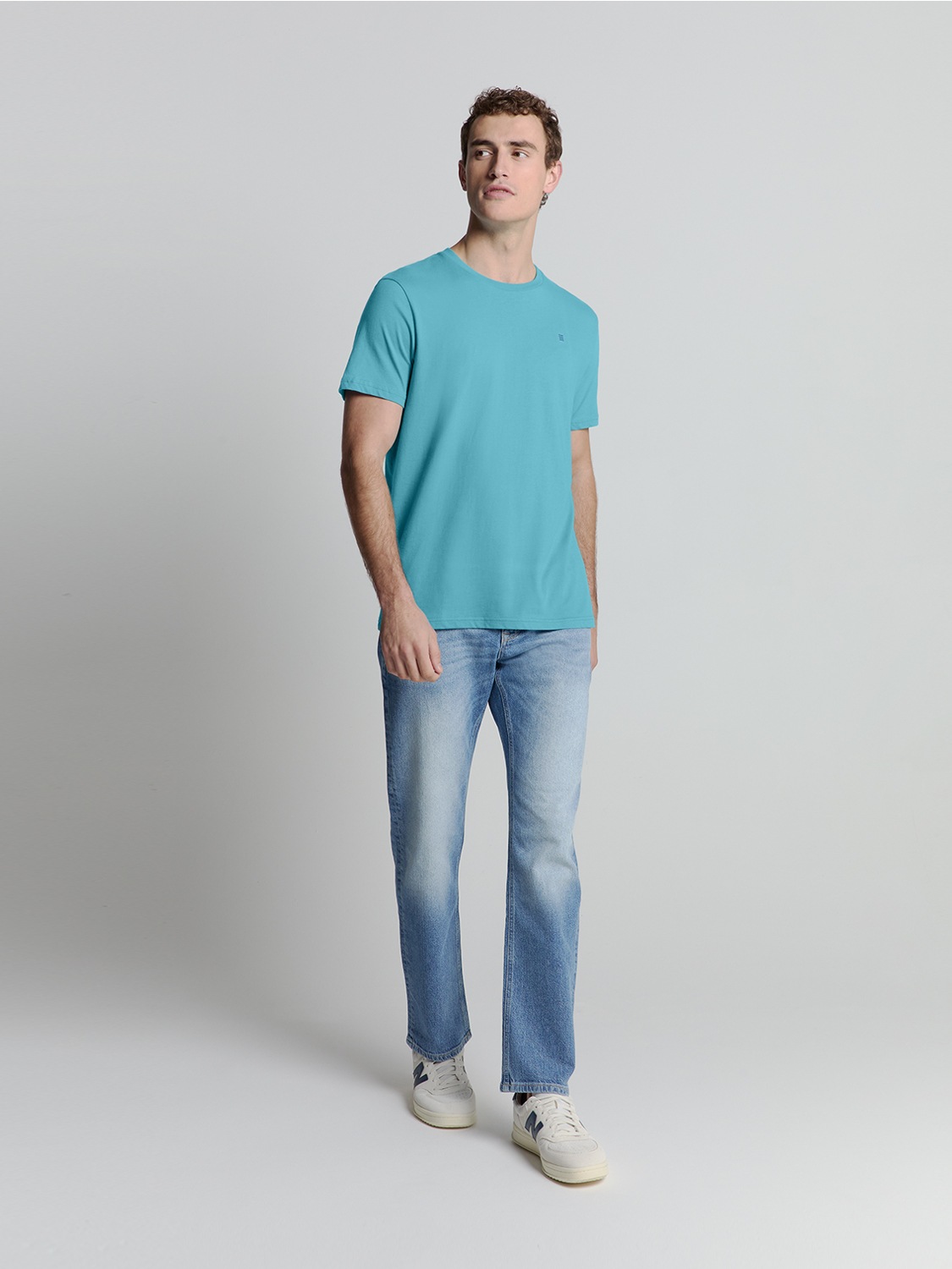 NO EXCESS T-Shirt »No Excess Basic Rundhals T-Shirt T-Shirt Crewneck Solid Basic«