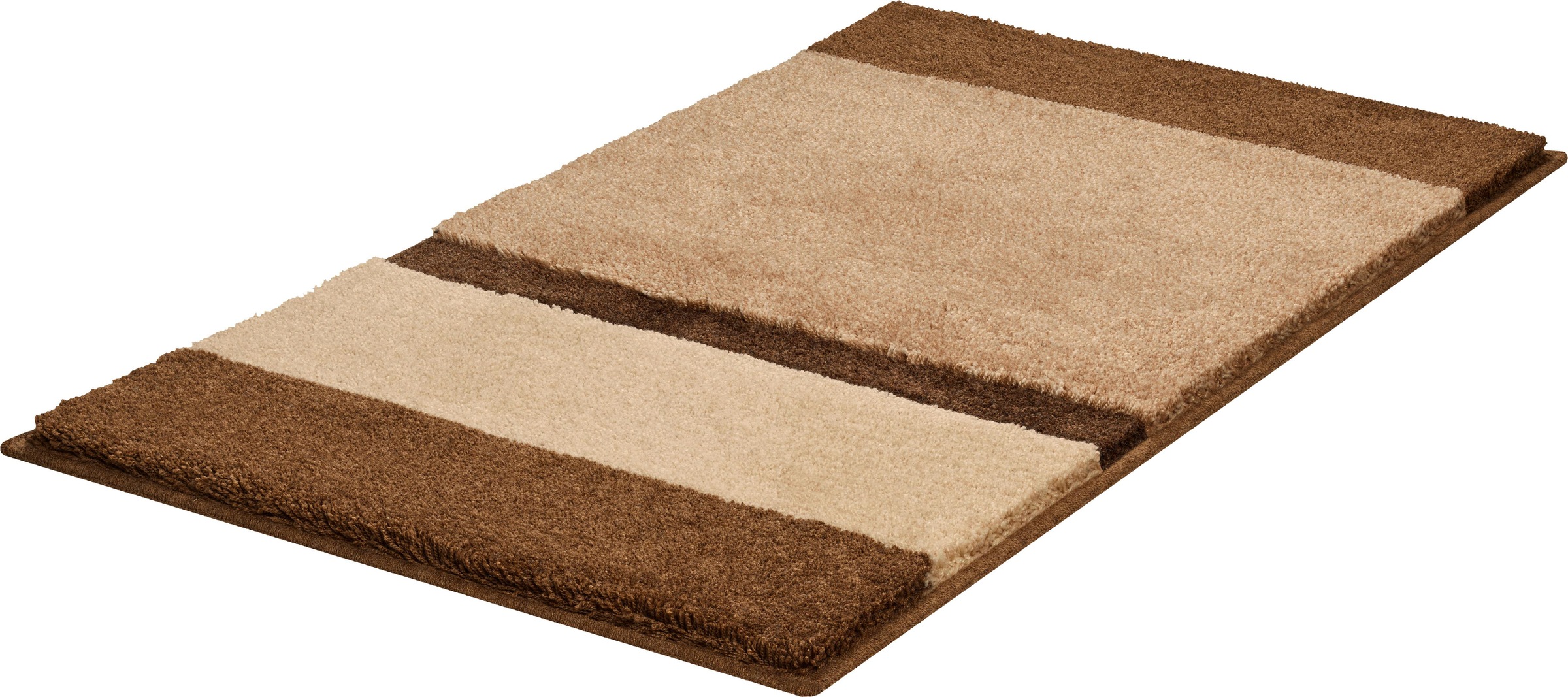 Grund Badematte »Room«, rutschhemmend beschichtet, fußbodenheizungsgeeignet, besonders dichter Flor, Badematte mit Streifen