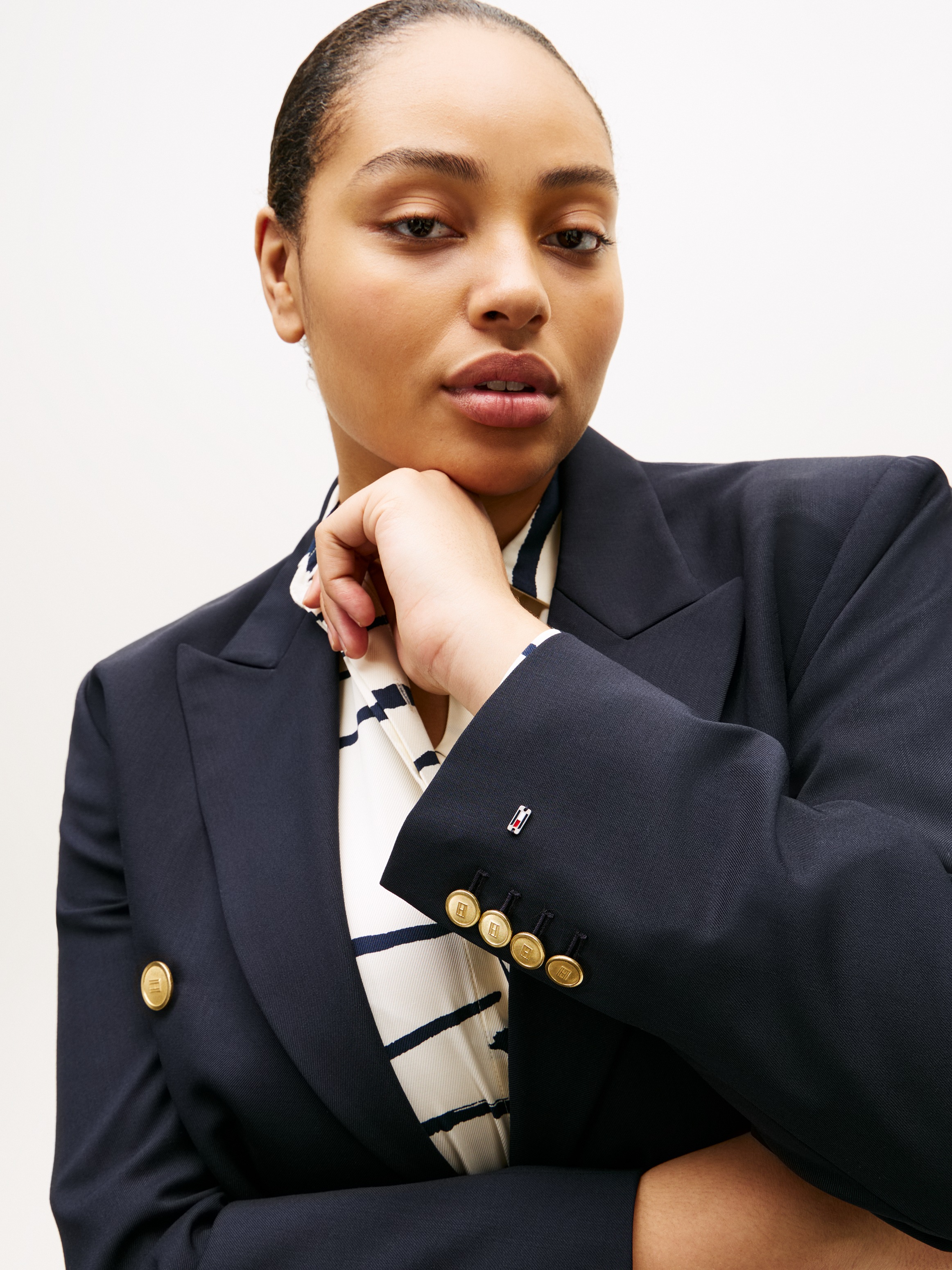 Tommy Hilfiger Curve Jackenblazer "CRV TIMELESS WOOL DB BLAZER" in großen G günstig online kaufen