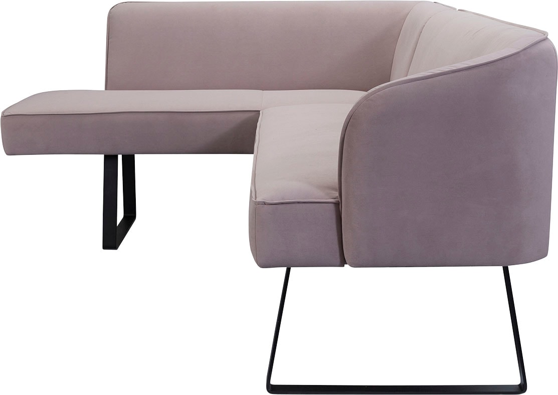 exxpo mit in verschiedenen und Keder Metallfüßen, sofa BAUR Qualitäten - bestellen | fashion »Americano«, Bezug Eckbank