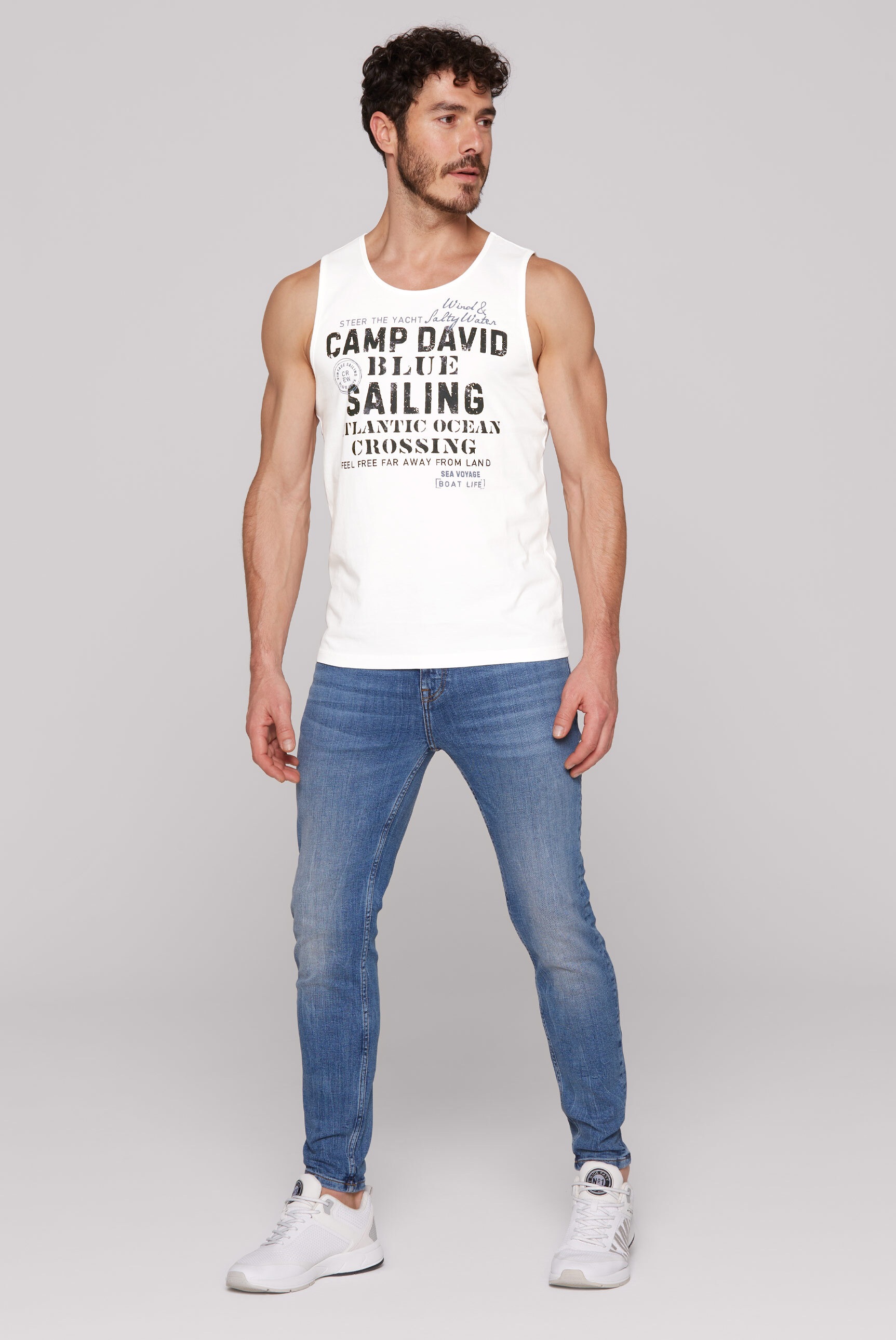 CAMP DAVID Tanktop, aus Baumwolle