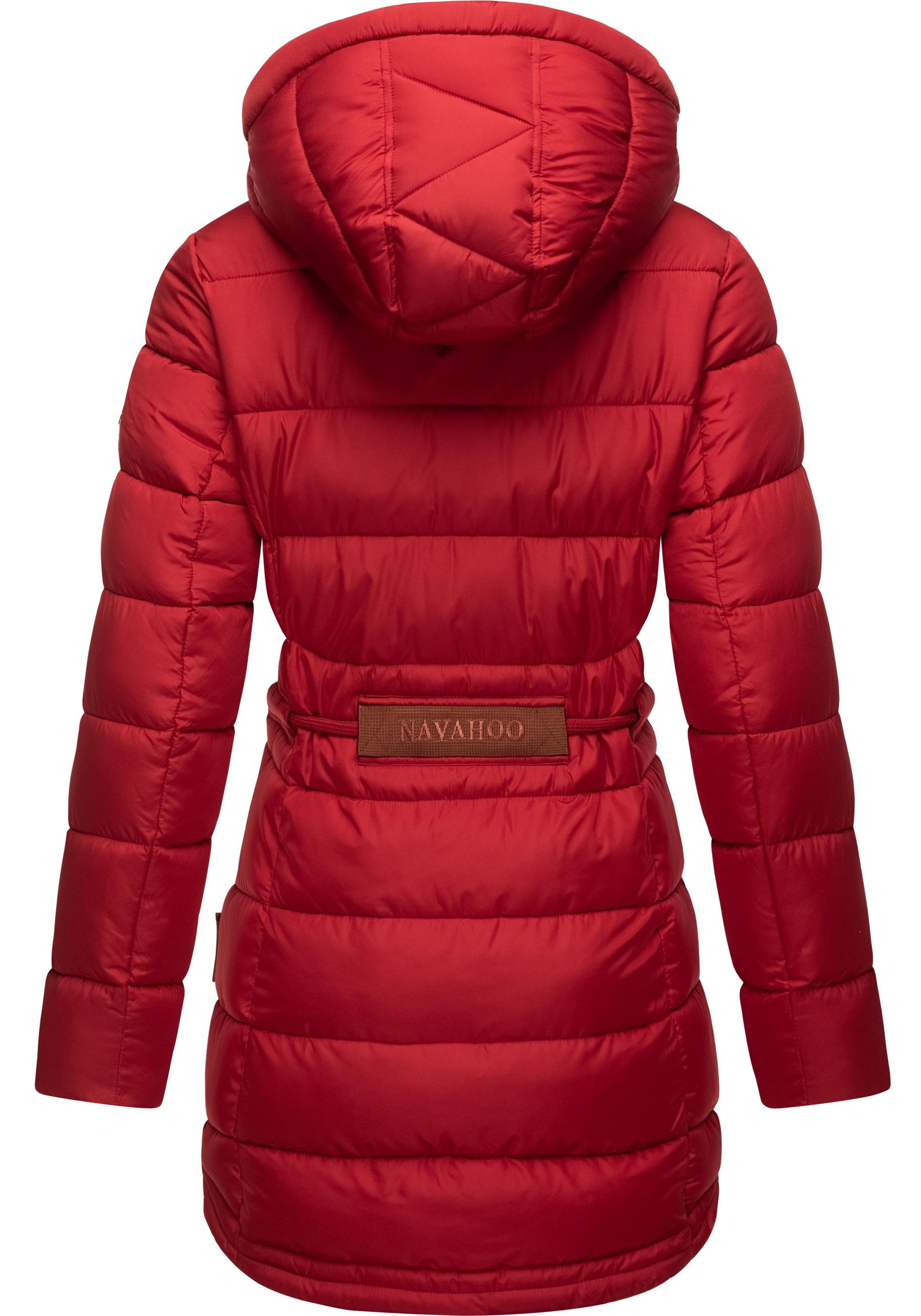 Navahoo Steppmantel »Daliee«, Stylischer Winterparka mit abnehmbarer Kapuze