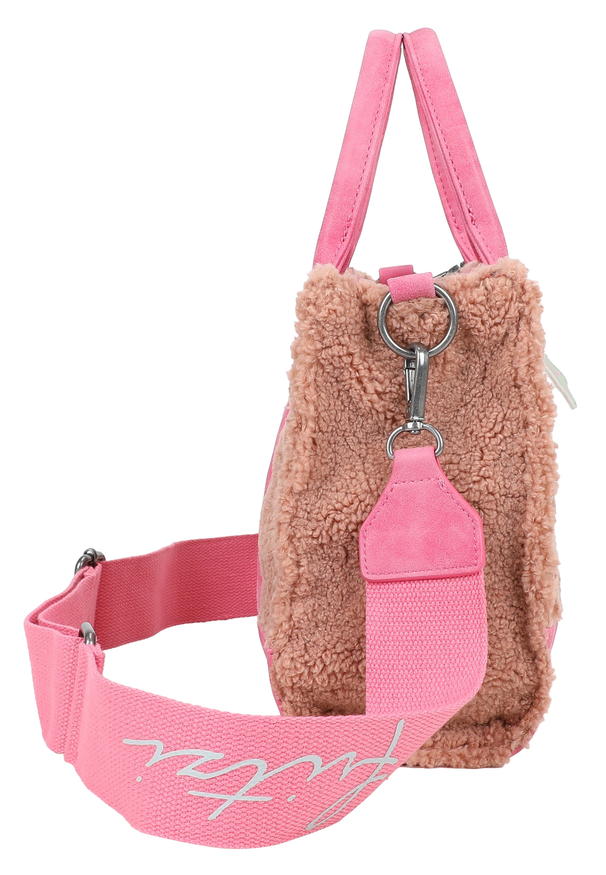 Fritzi aus Preußen Schultertasche »Fritzi Square Limited Teddy«, mit kuschelig-weicher Oberfläche