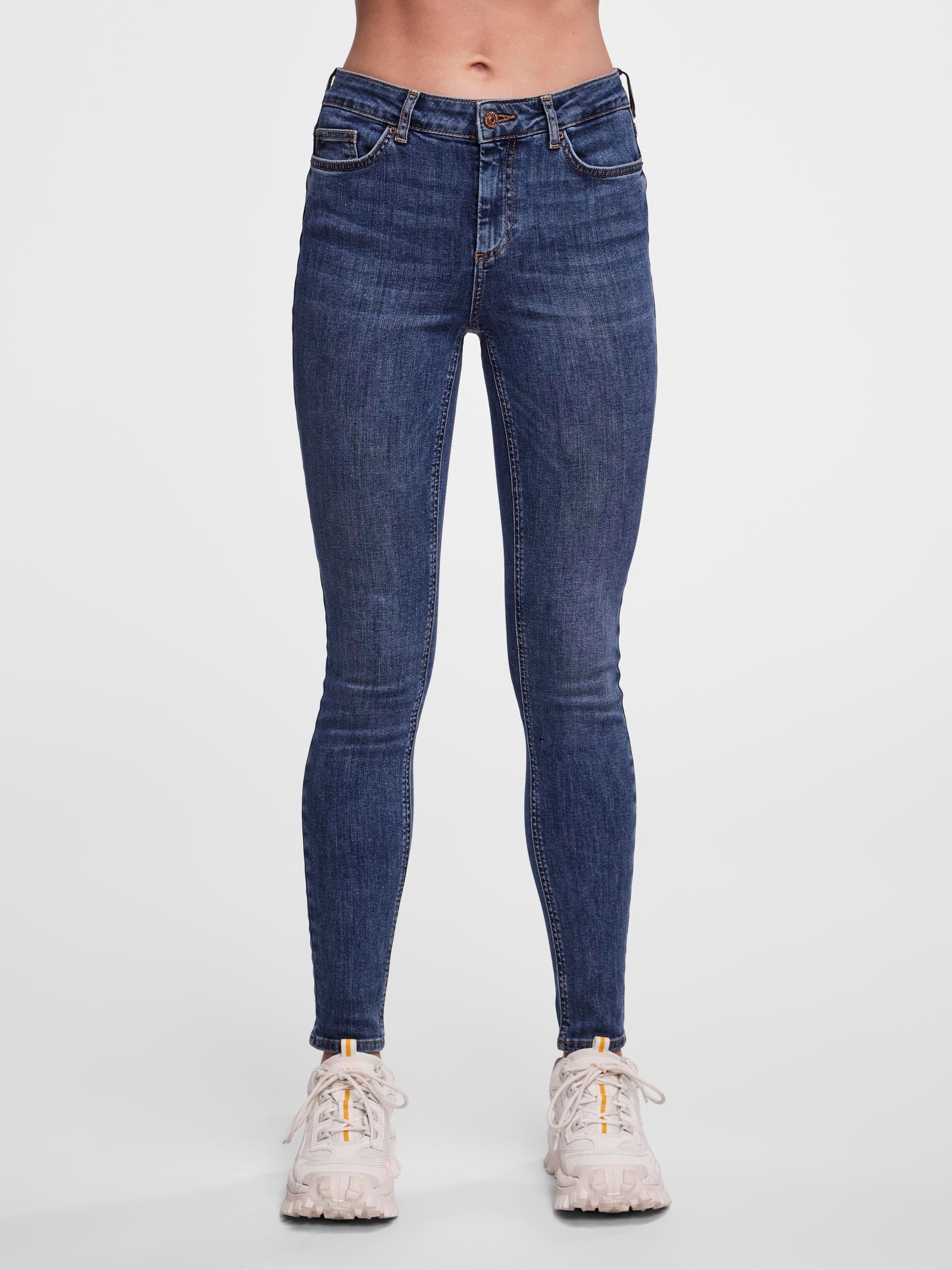 pieces Skinny-fit-Jeans »PCDELLY SKN MW MB184...