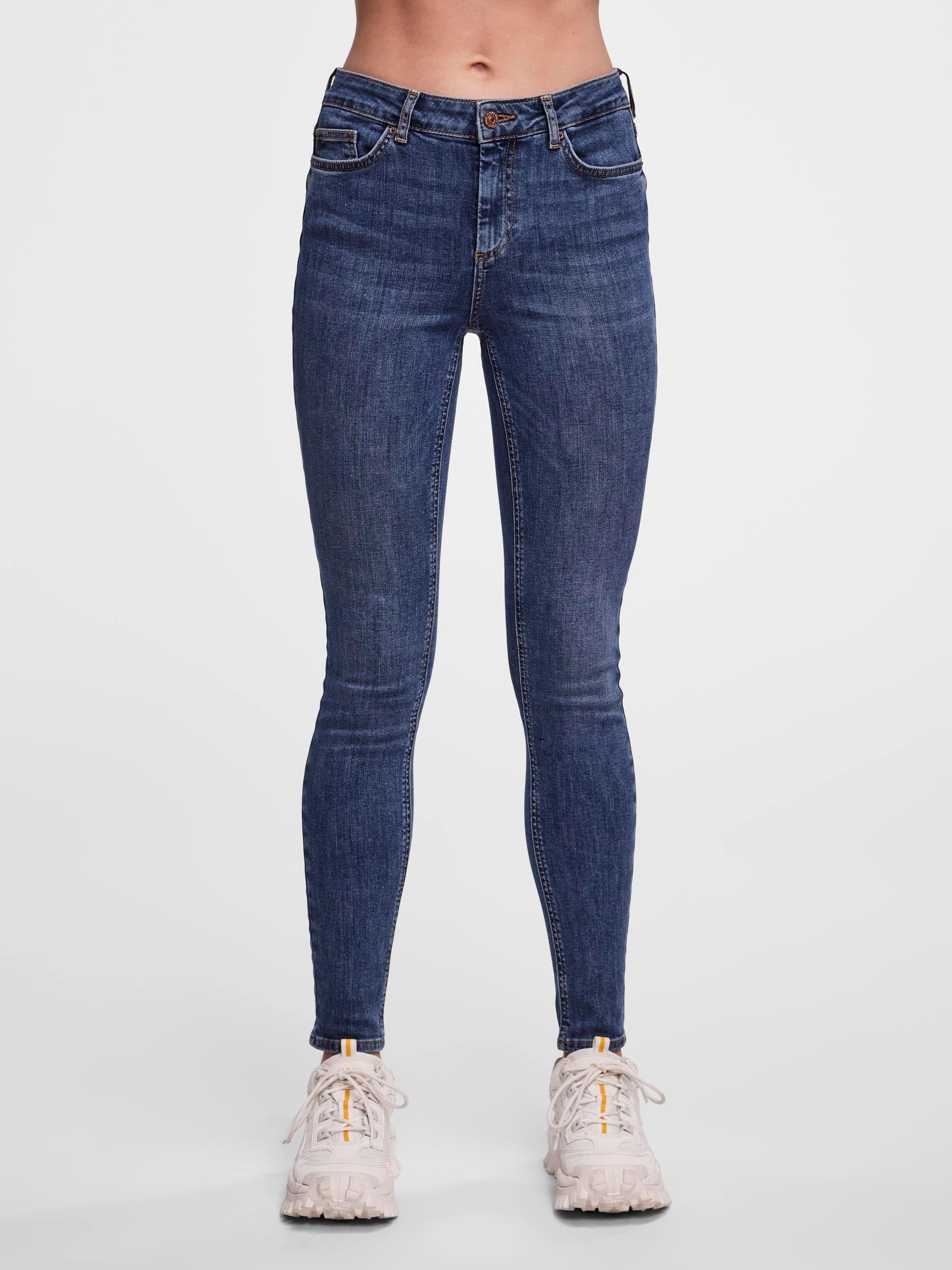 pieces Skinny-fit-Jeans "PCDELLY SKN MW MB184 NOOS BC"