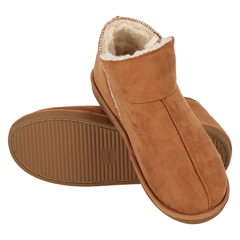 Apollo Hausschuh »LADIES HOME BOOTS SUEDE«, mit Logoprägung und kuscheligen, wärmenden Innenfutter