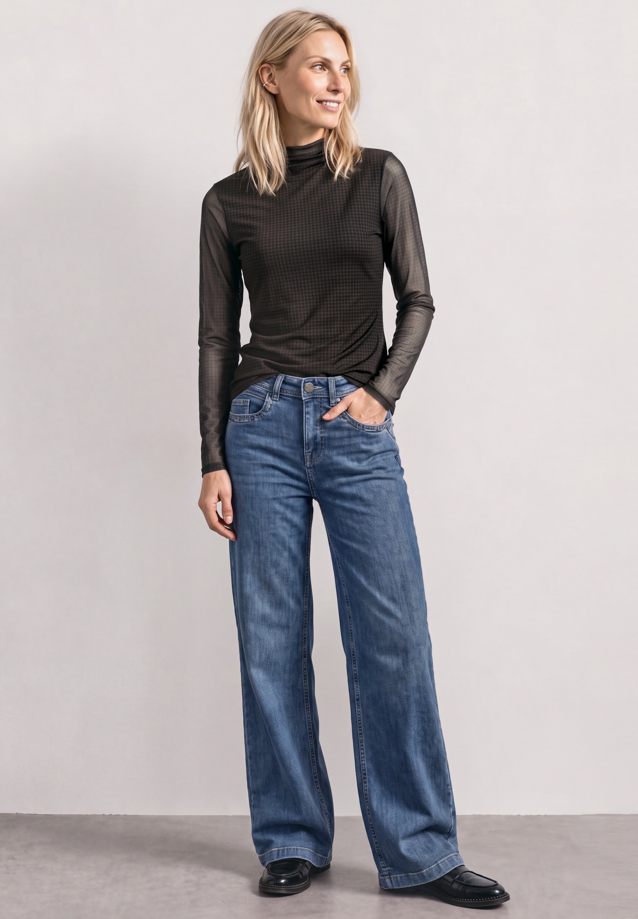 STREET ONE Langarmshirt mit Turtleneck