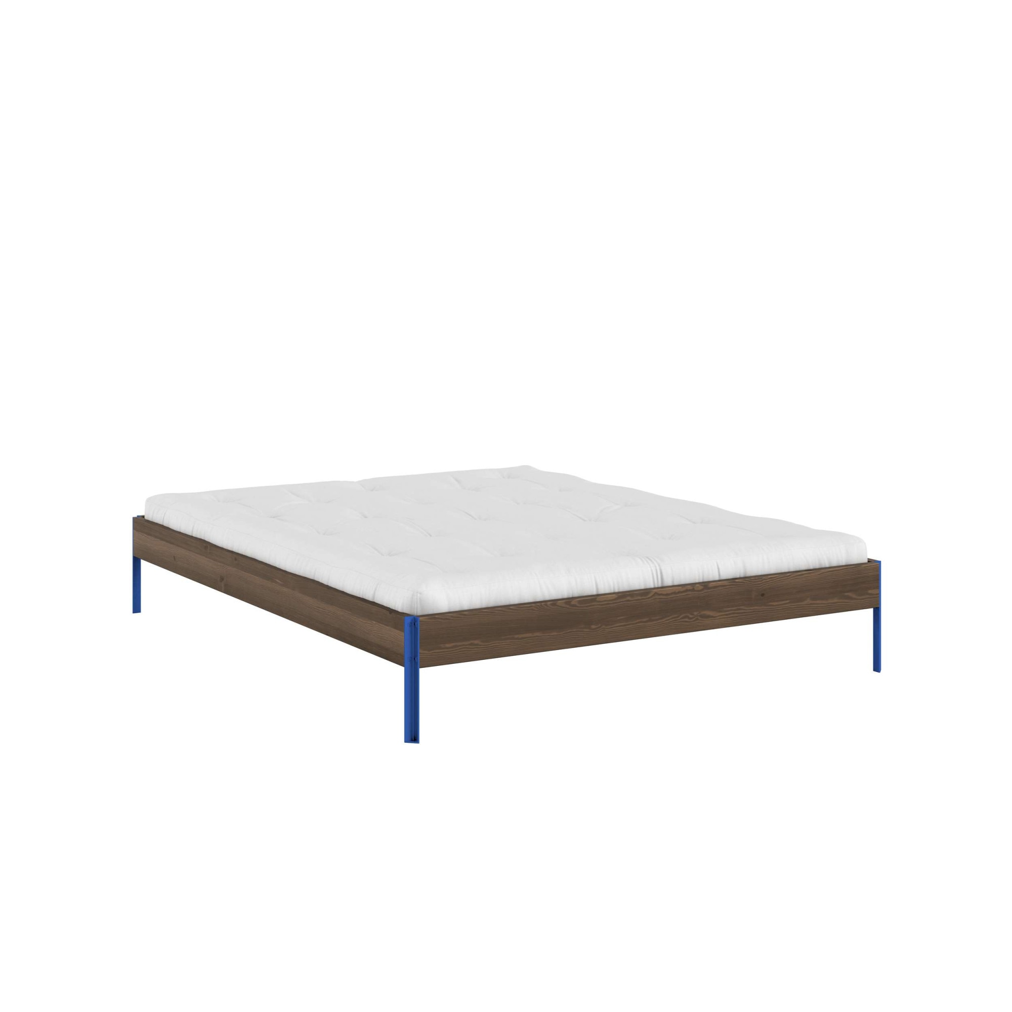 Karup Design Bettgestell "CORE BED Bodenbett, Holzrahmen, Futonbett, Jugendbett, Holzbett" Massivholzbett mit Lattenrost, Kiefer massiv, Doppelbett ohne Kopfteil