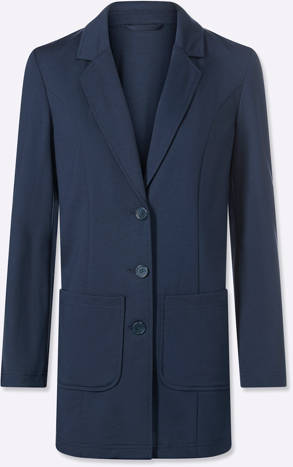 INSPIRATIONEN Jersey-Blazer Damen Dunkelblau 46 3