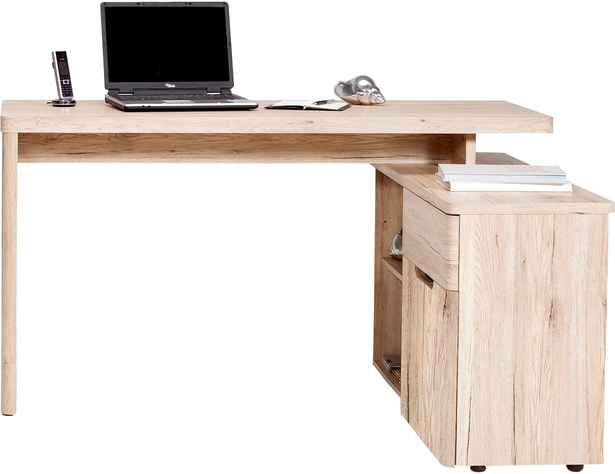 Jahnke Eckschreibtisch "CU-LIBRE 150 E" 1 Stk. tlg. wechselseitig montierba günstig online kaufen