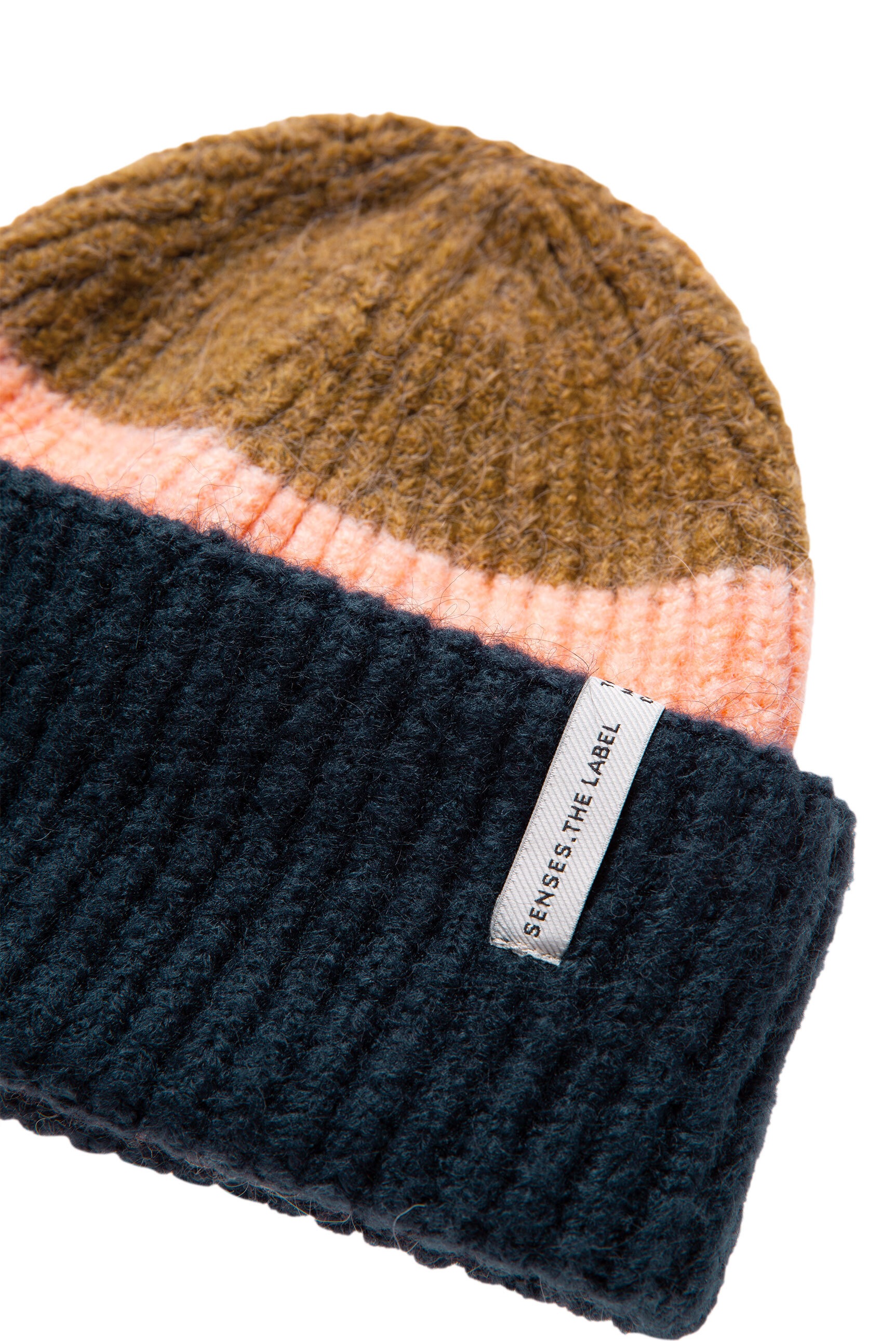 SENSES.THE LABEL Strickmütze mit breitem Umschlag