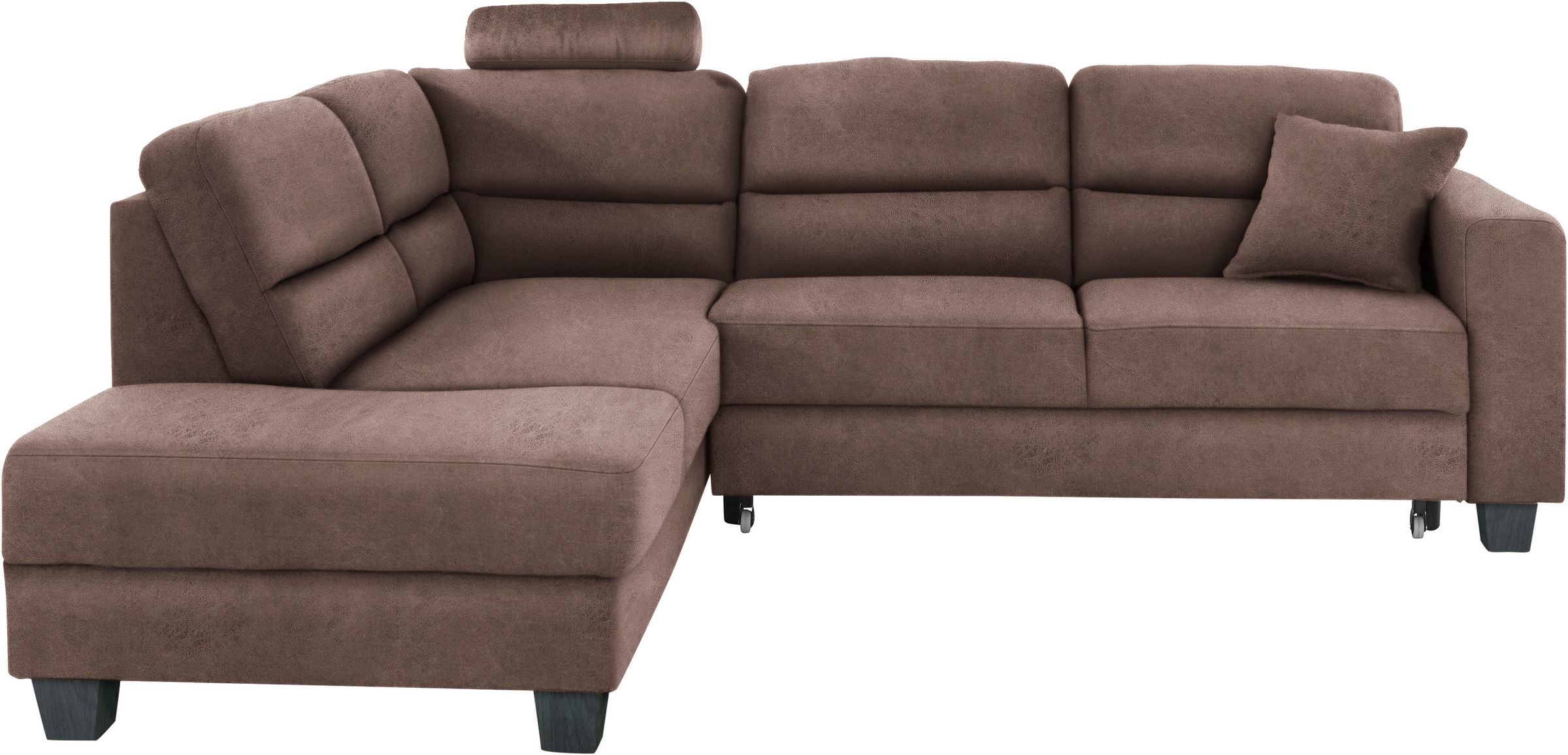 TRENDMANUFAKTUR Ecksofa »Chamber, zeitlos und modern, hoher Sitzkomfort, L-Form«, wahlweise mit Schlaffunktion