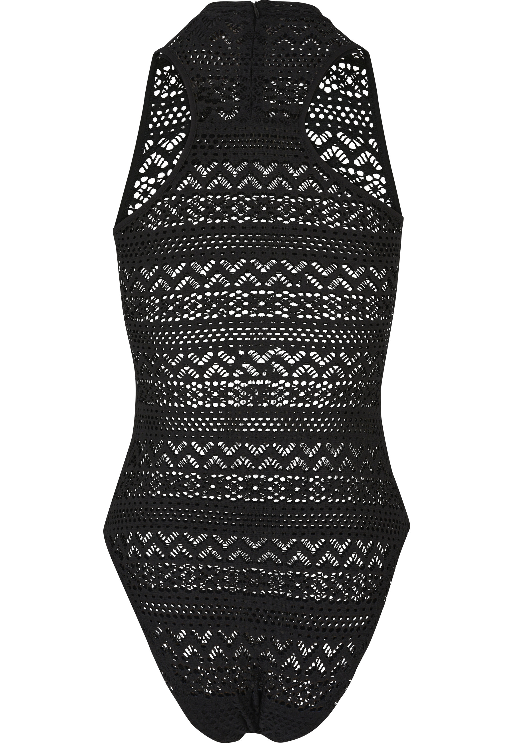 URBAN CLASSICS T-Shirt »Urban Classics Damen Ladies Crochet Jersey Turtleneck Body« 1