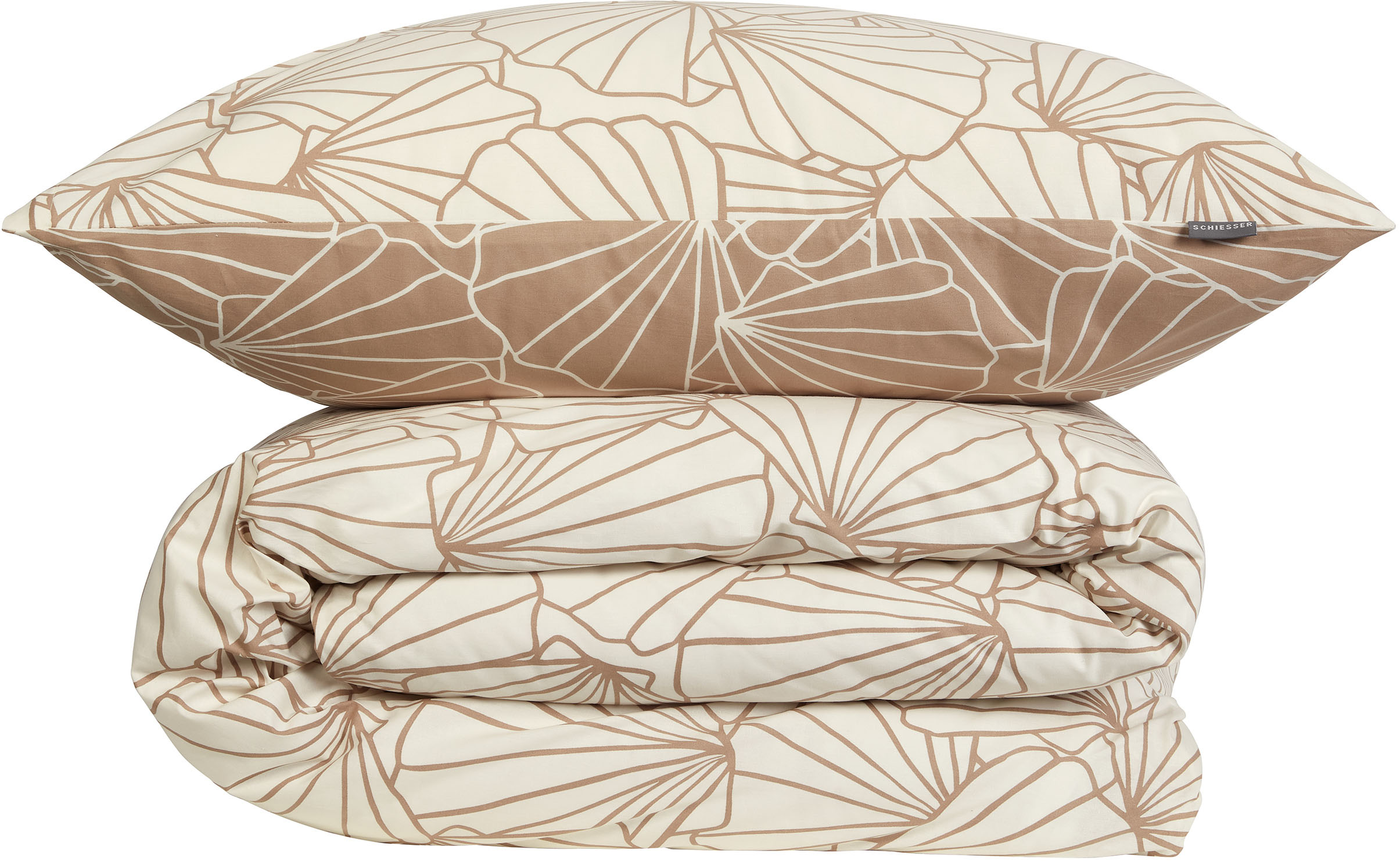 Thumbnail - Schiesser Wendebettwäsche "Mariel aus weicher Baumwolle mit maritimer Muscheloptik" 2 Stk. tlg. Made in Green