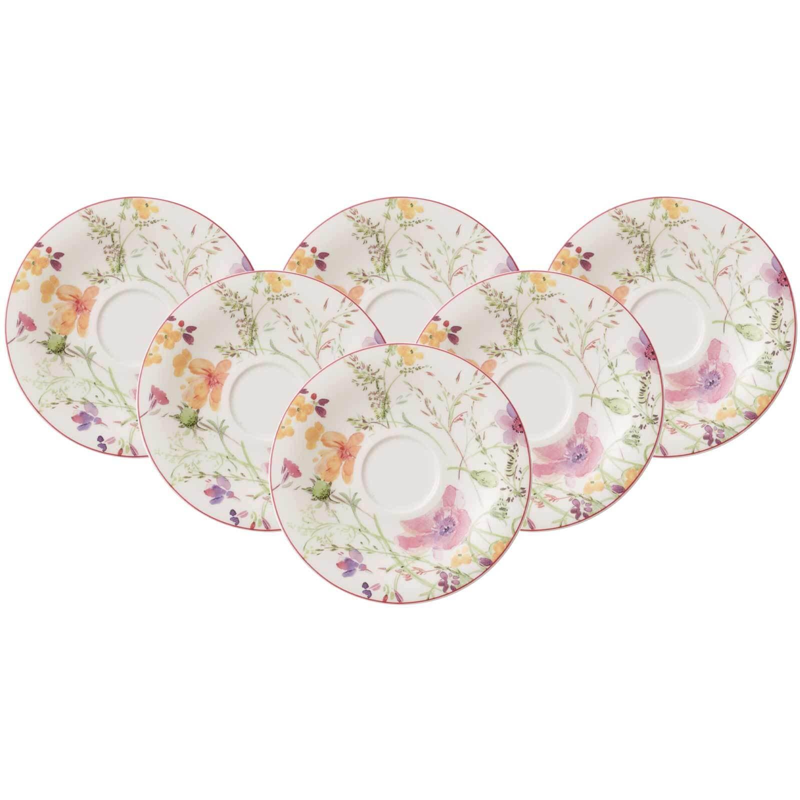 Villeroy & Boch Untertasse "Teeuntertassen Mariefleur Tea ø 16,7 cm 6er Set bunt"