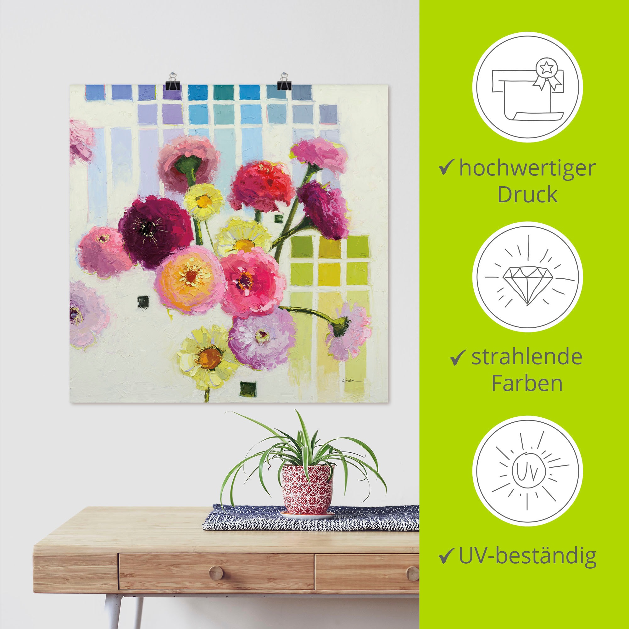 Wandbild ARTLAND "Color Chart II", farbe bild(er): farbig, B:30cm H:30cm, Papier, Bilder, als Alubild, Leinwandbild, Poster, Wandaufkleber in verschied. Größen 2