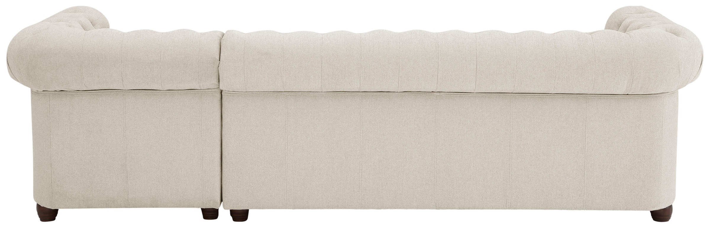 Home affaire Chesterfield-Sofa »New Castle L-Form«, hochwertige Knopfheftung in Chesterfield-Design, B/T/H: 255(171/72)