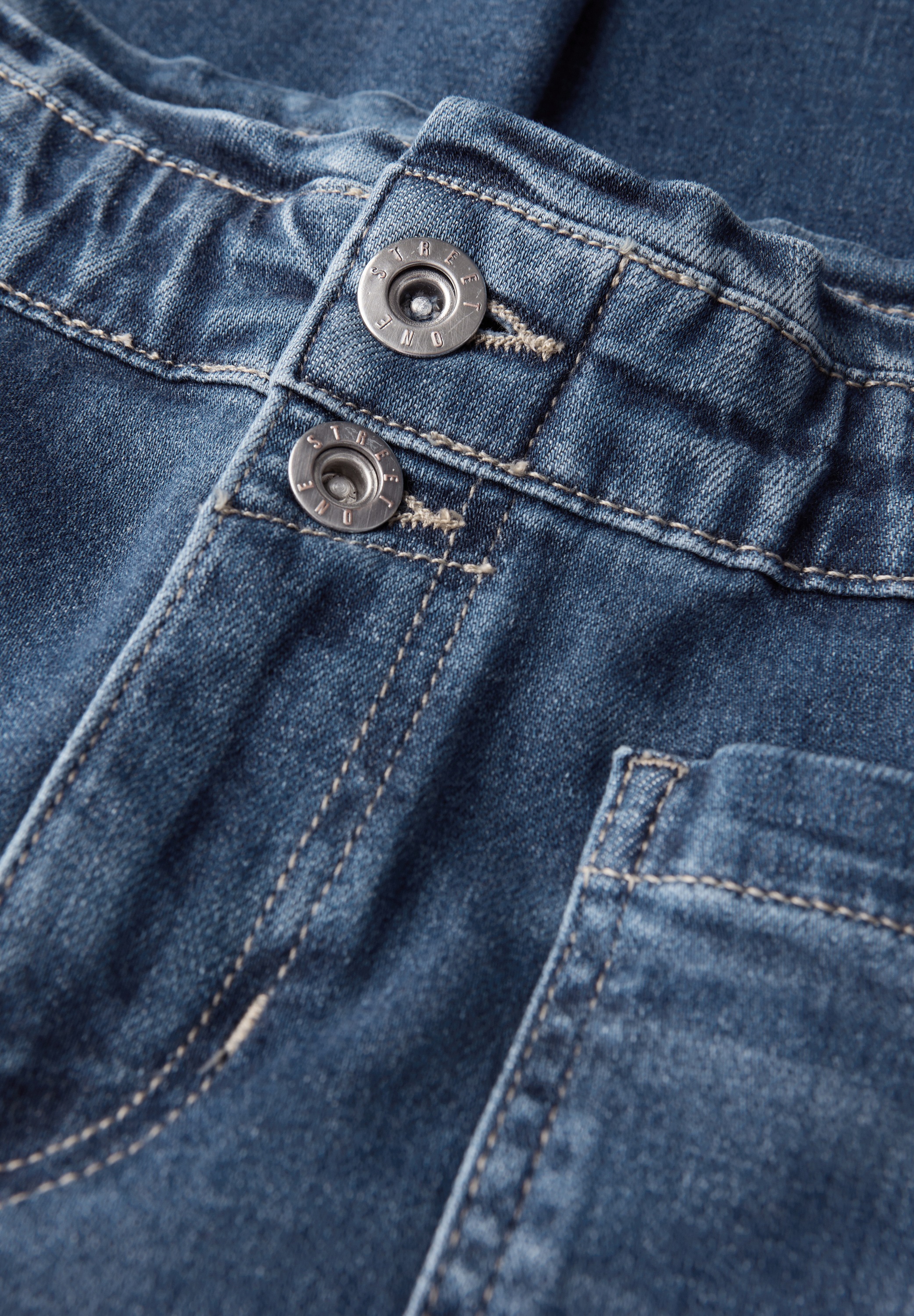 STREET ONE Loose-fit-Jeans, High Waist