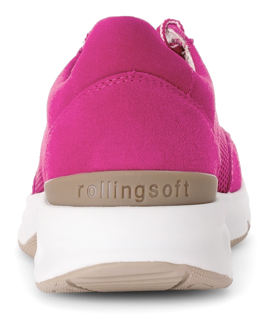 Gabor Rollingsoft Keilsneaker, Freizeitschuh, Halbschuh, Schnürschuh, Logoschriftzug an der Ferse