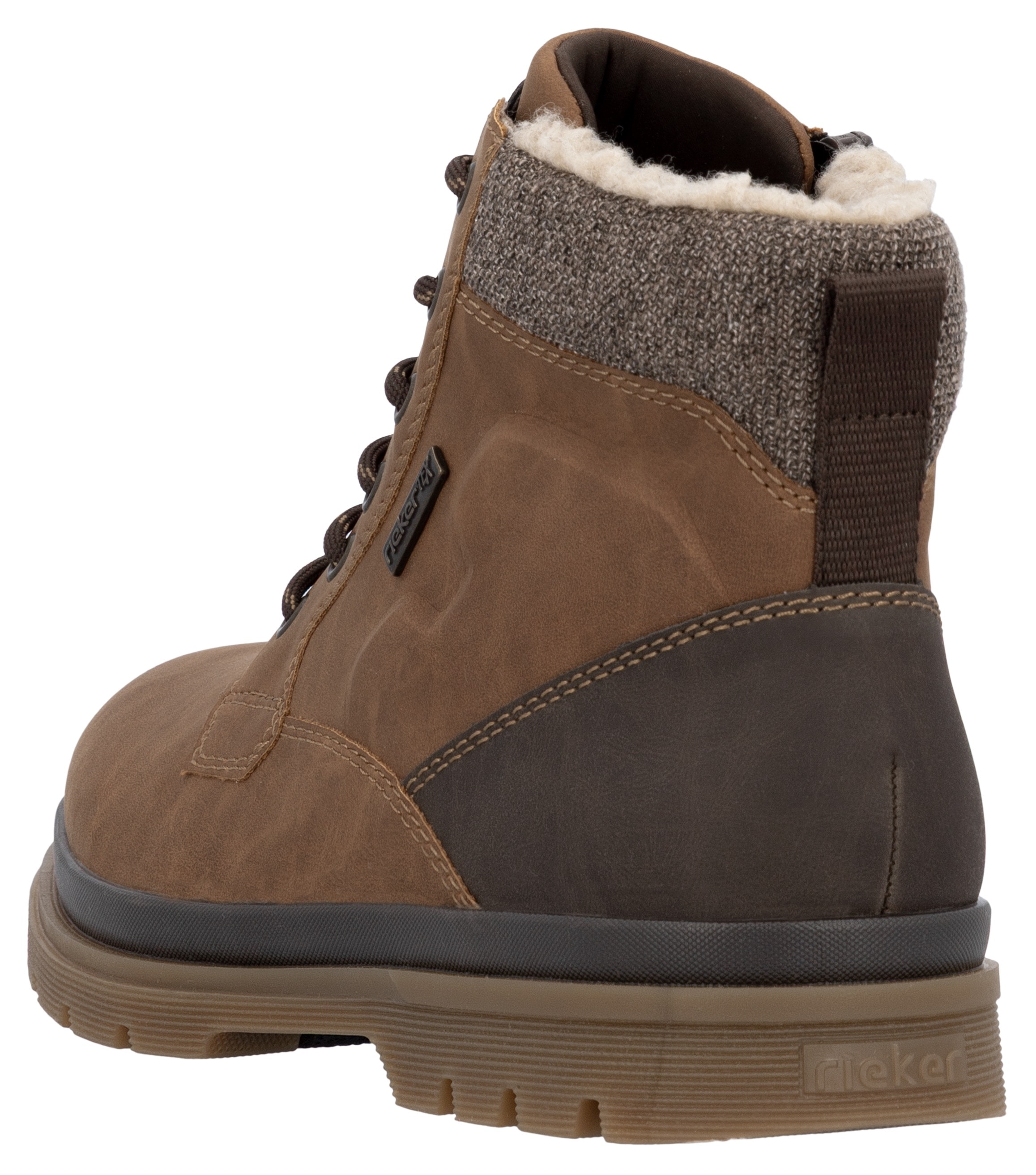 Rieker Winterstiefelette, Winterboots, Schnürboots mit Innenreißverschluss und RiekerTex