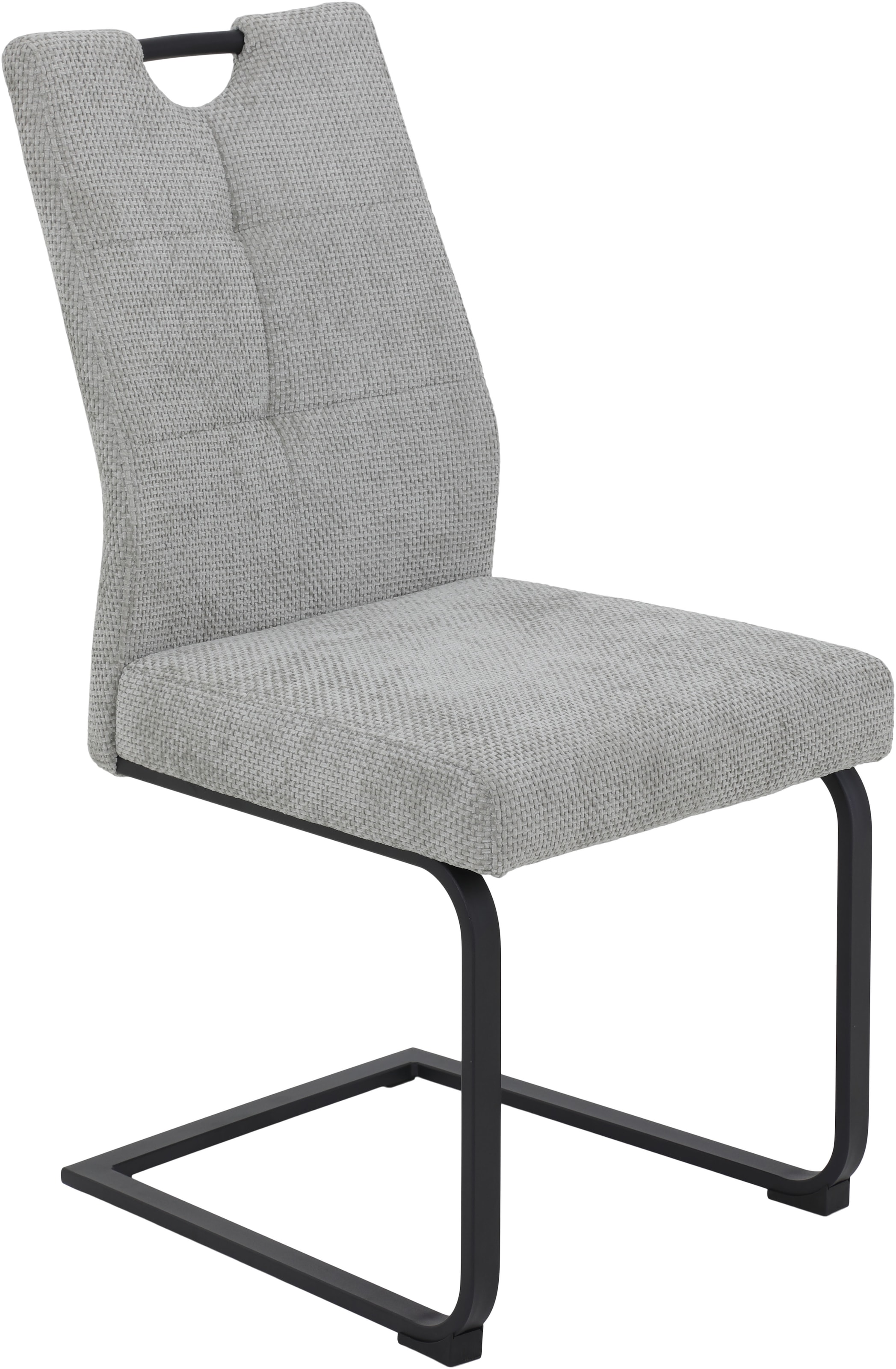 HELA Freischwinger »EVA Esszimmerstuhl«, (Set), 4 St., XL-Breite, Komfortsitz mit Viskoseschaum, Lochgriff, 140kg belastbar