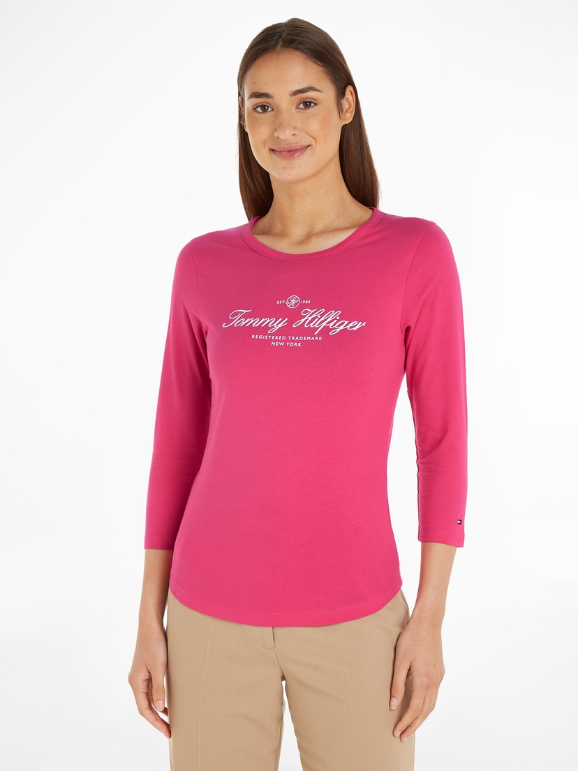 CODY 3/4SLV«, T-Shirt BOAT-NK Hilfiger für SLIM BAUR Markenlabel »NEW mit Tommy kaufen | Tommy Hilfiger