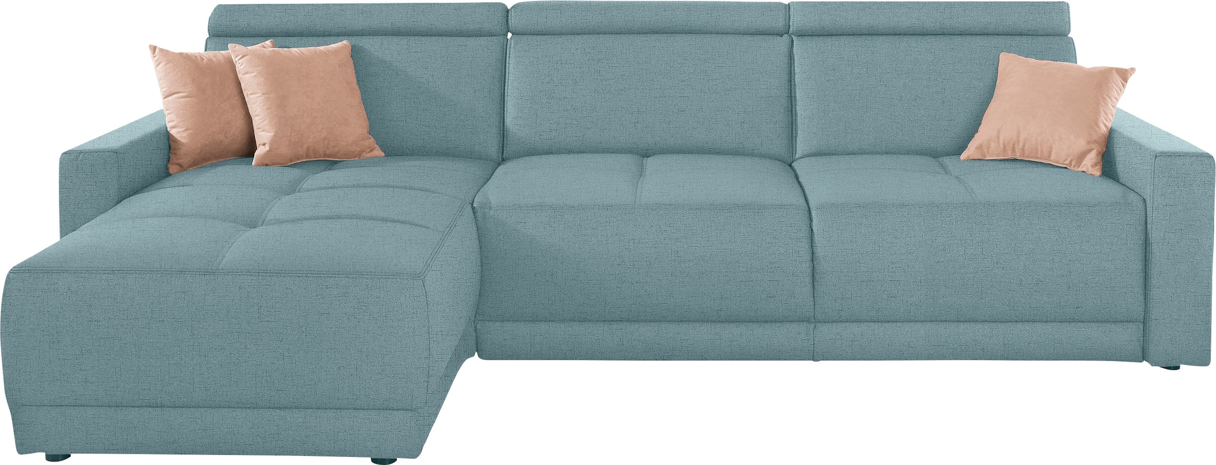 DOMO collection Ecksofa "Ava mit moderner Sitzheftung & toller Doppelnaht, günstig online kaufen