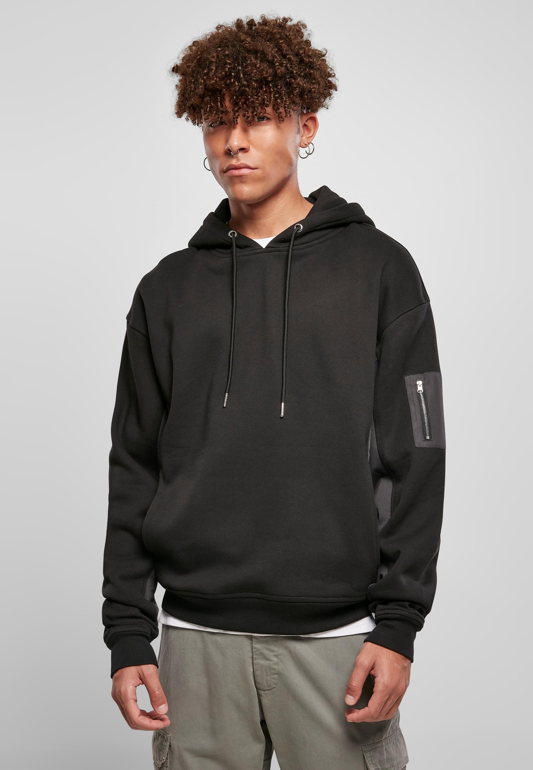 URBAN CLASSICS Kapuzensweatshirt »Urban Classics Herren Military Bomber Hoody«, (1 tlg.)