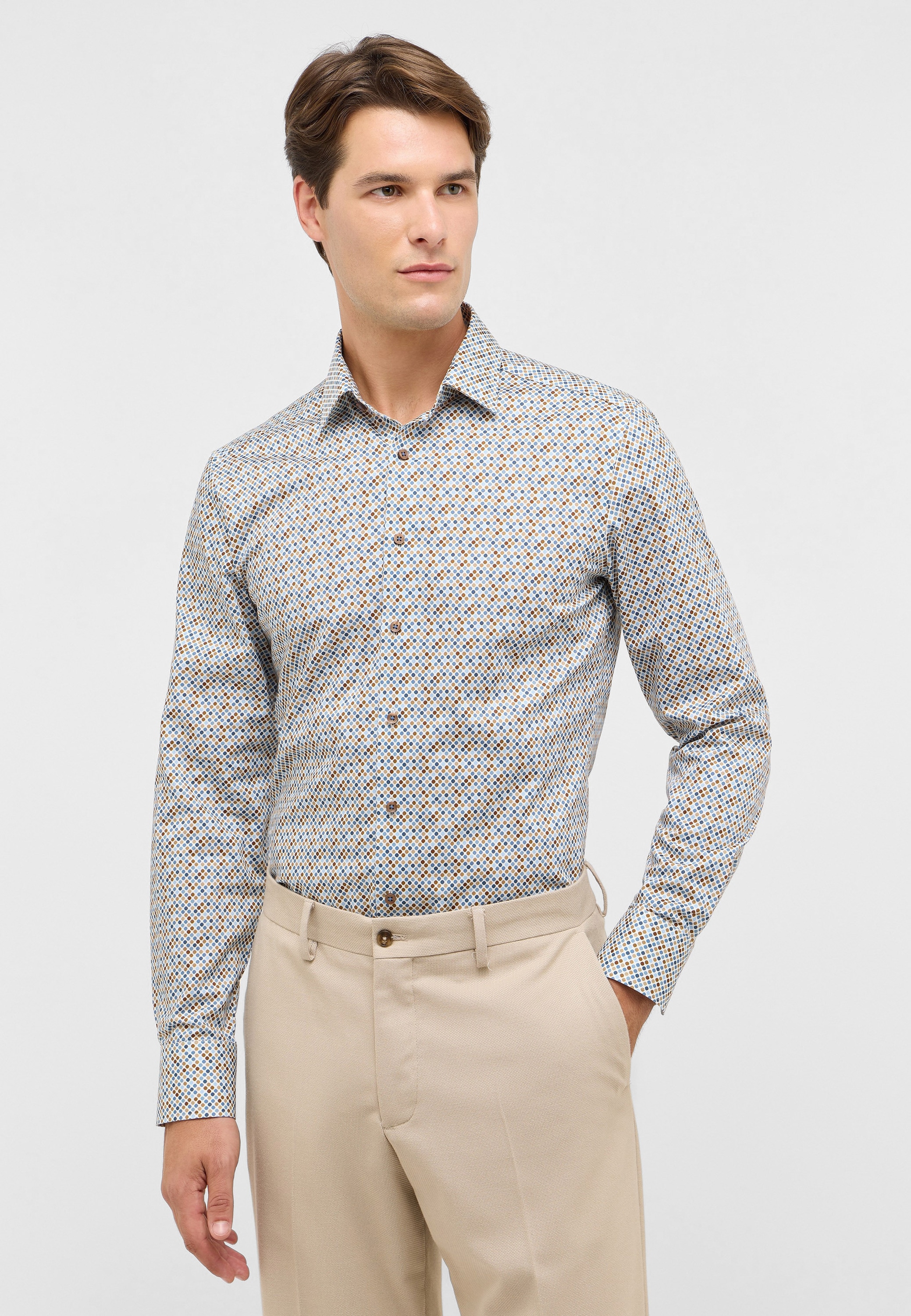 Eterna Langarmhemd "SLIM FIT" NON IRON (bügelfrei) günstig online kaufen