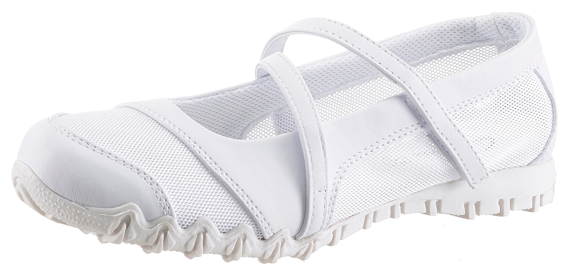 Ballerina, Spangenschuh, Slipper, Slip-On Sneaker in sportiver Optik