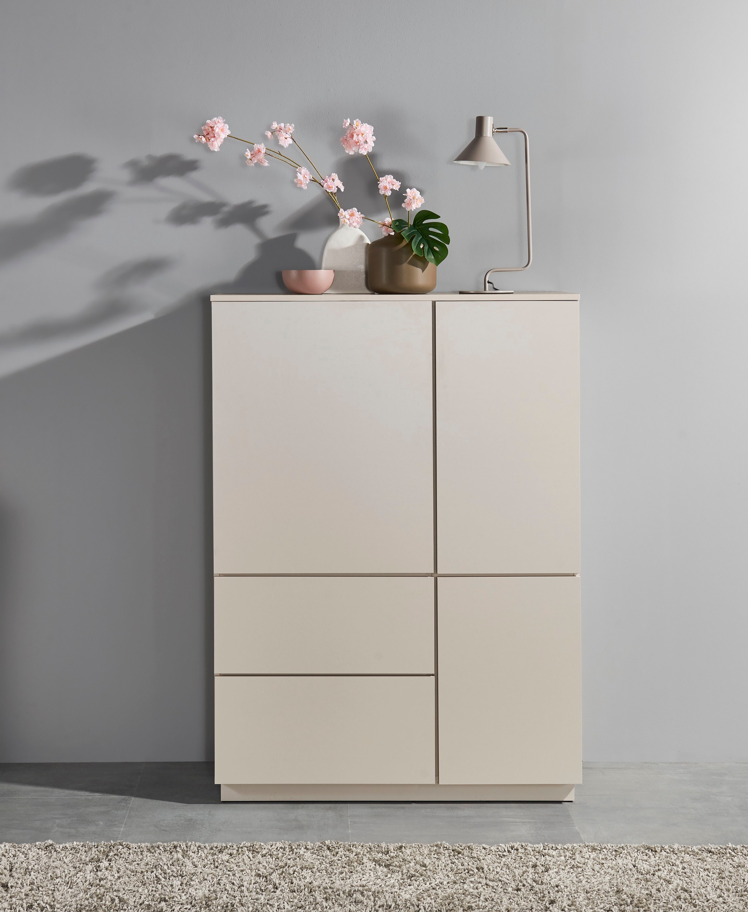 HBZ Highboard "Vince Highboard, B/H/T 103x142x38 cm" 1 Stk. tlg. Breite 103 günstig online kaufen