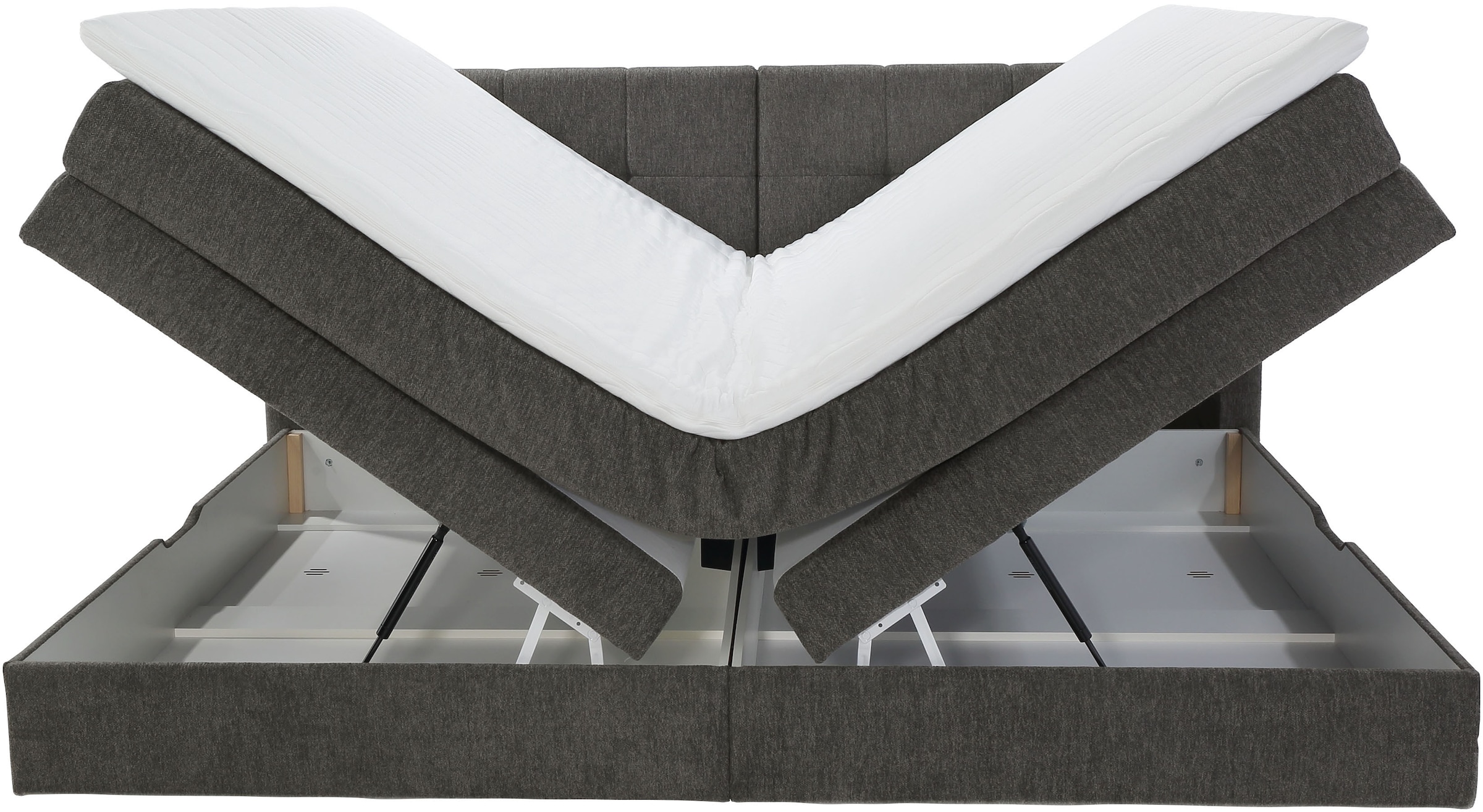 Jockenhöfer Gruppe Boxspringbett »Casa Grande in der Breite 240cm, Familienbett mit riesigem Bettkasten«, 7-Zonen-TTFK-Matratze, KS-Topper, verschiedene Härtegrade wählbar