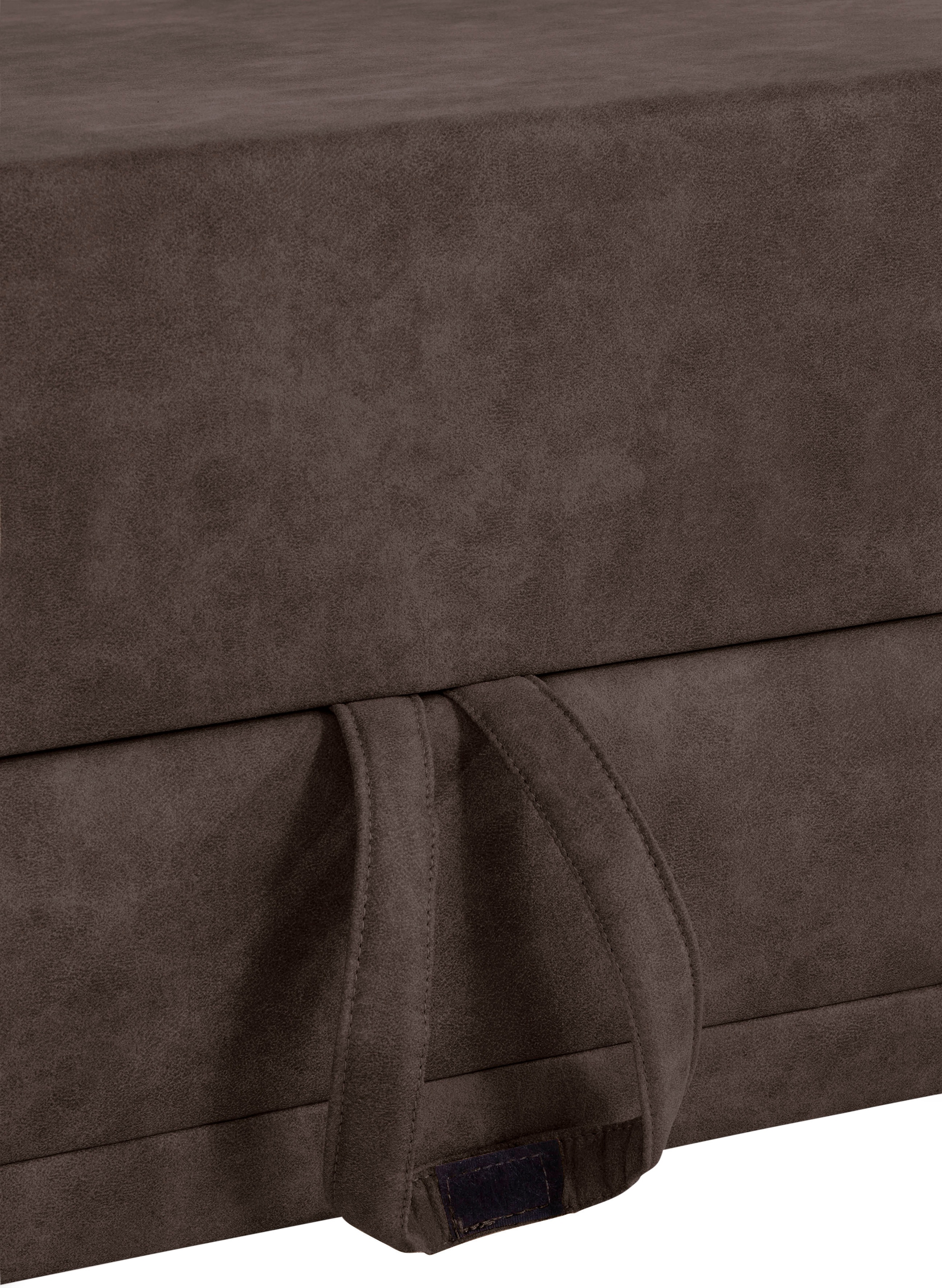 sit&more Ecksofa »Clio L-Form«, wahlweise mit Bettfunktion und Bettkasten, inklusive Federkern