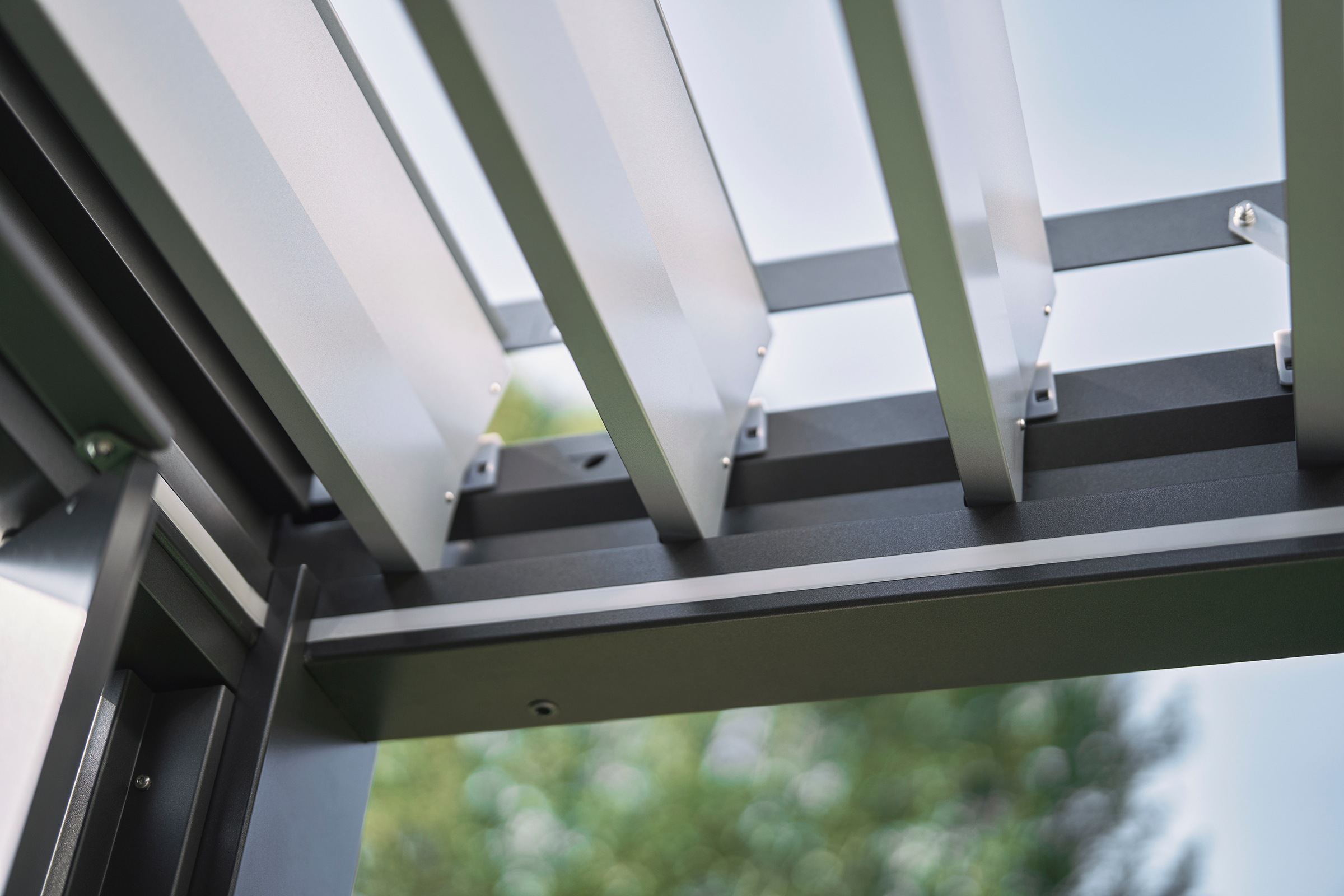 Biohort Pergola 3.5x3.5 Quartz Grey 3