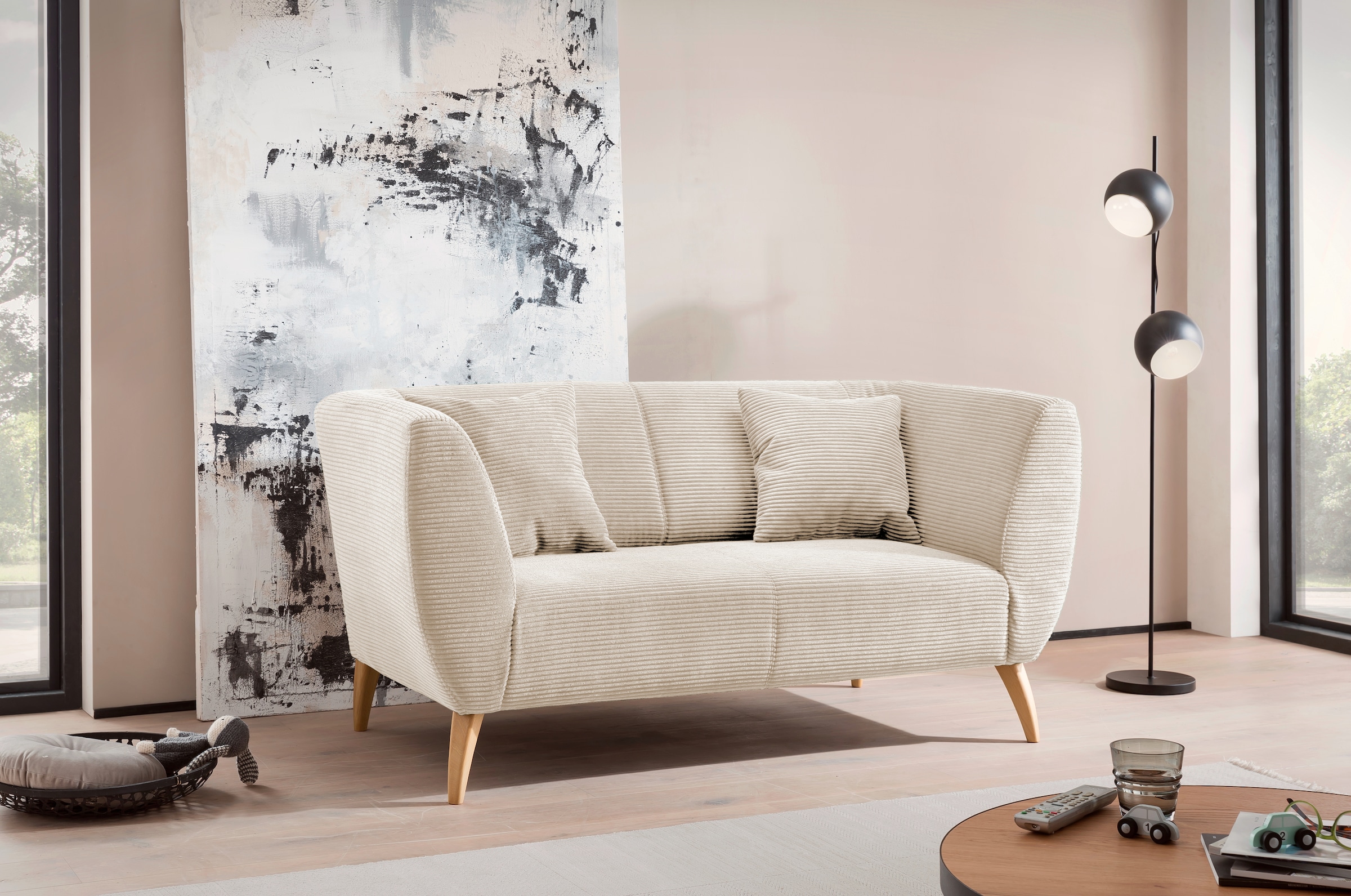 INOSIGN Polstergarnitur »Colori«, (Set, 2 tlg., 3-Sitzer und 2-Sitzer), auch als Loveseat erhältlich